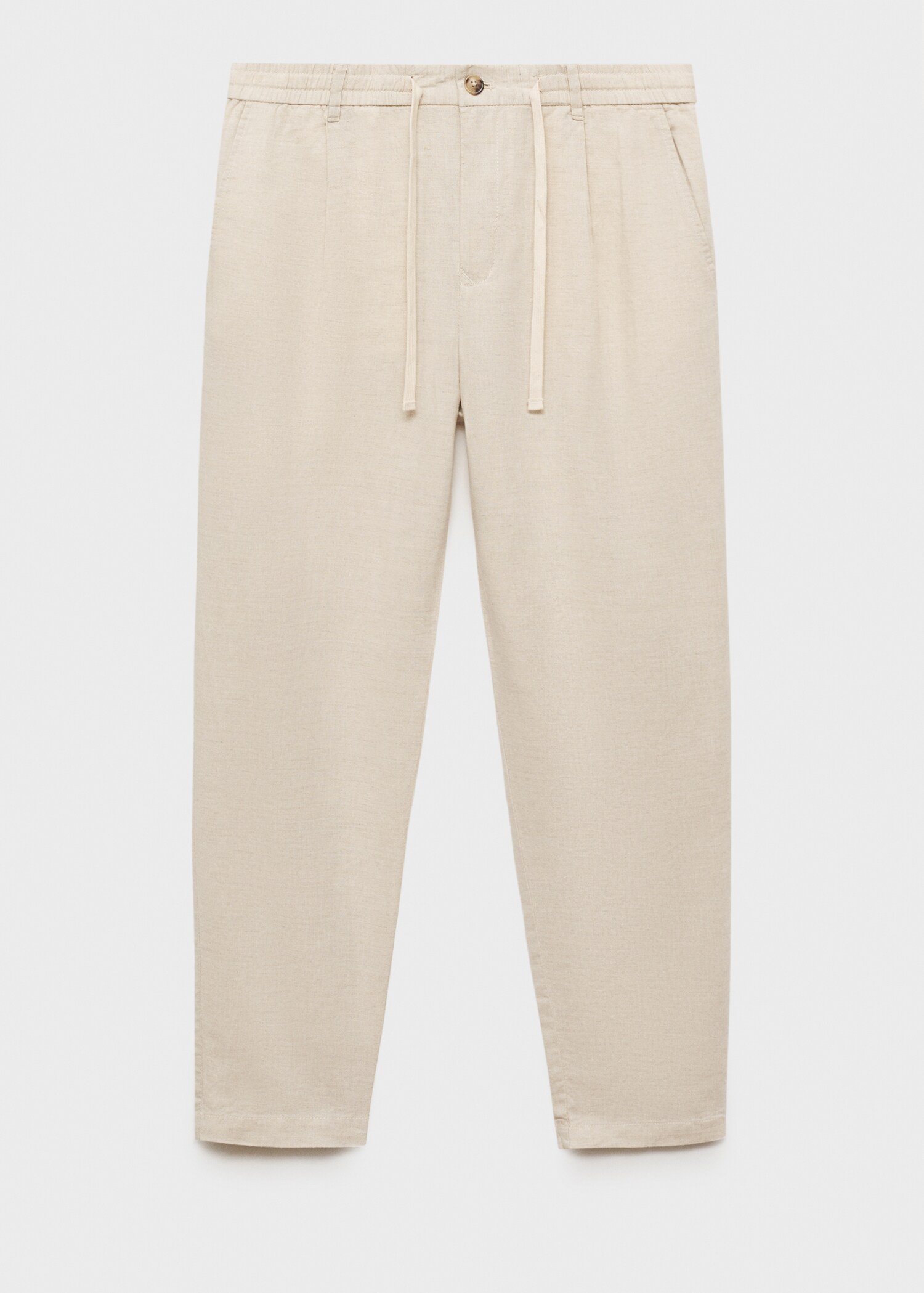 Slim-fit trousers with drawstring - Article without model