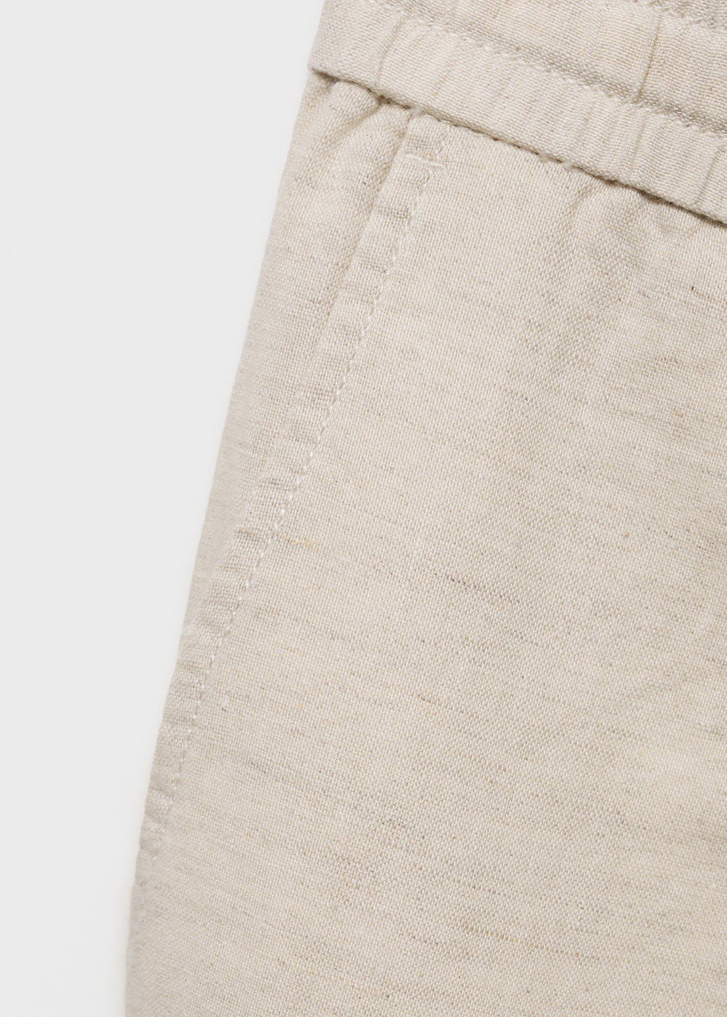 Slim-fit trousers with drawstring - Details of the article 0