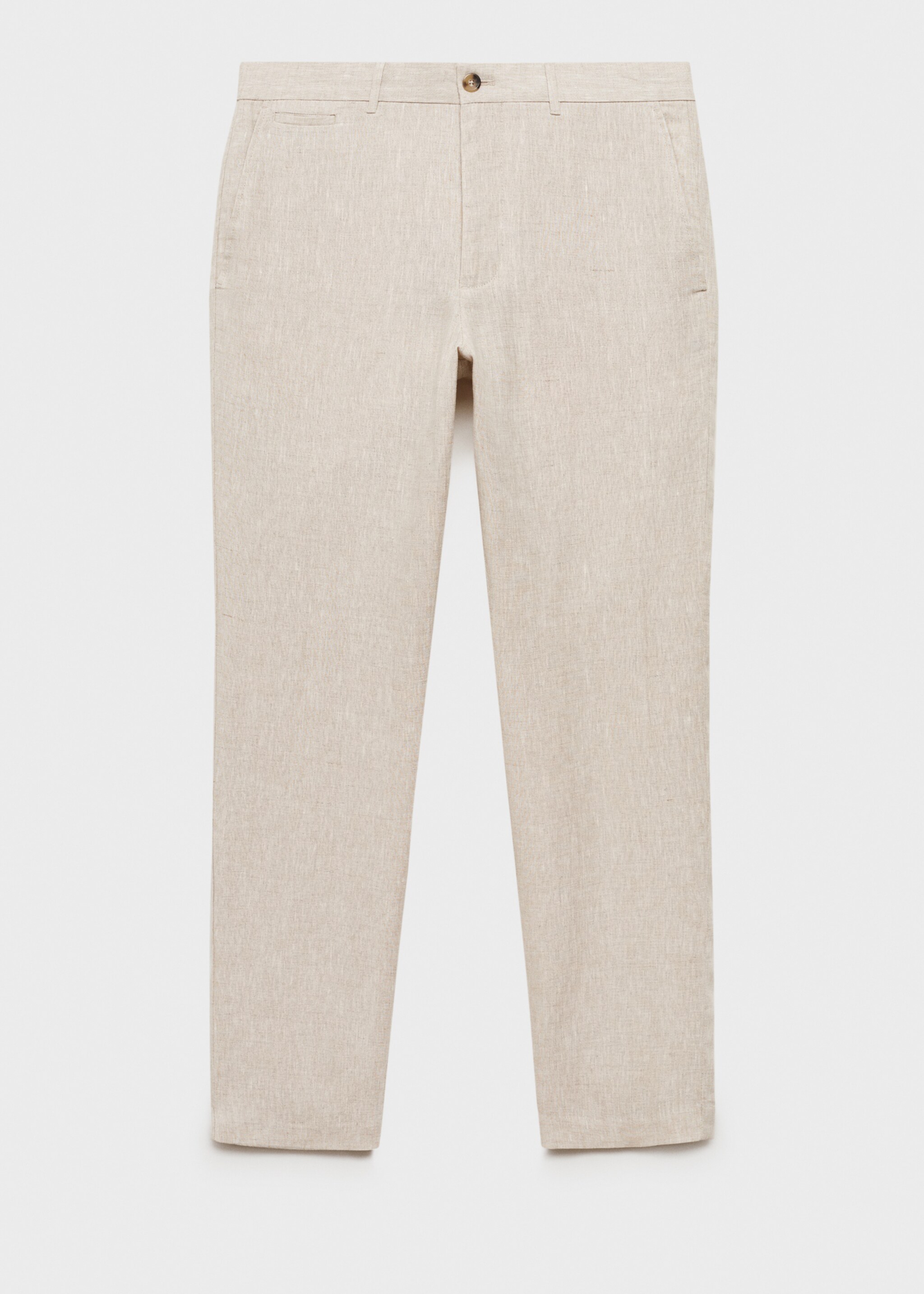 Брюки 100% лен slim fit - Изделие без модели