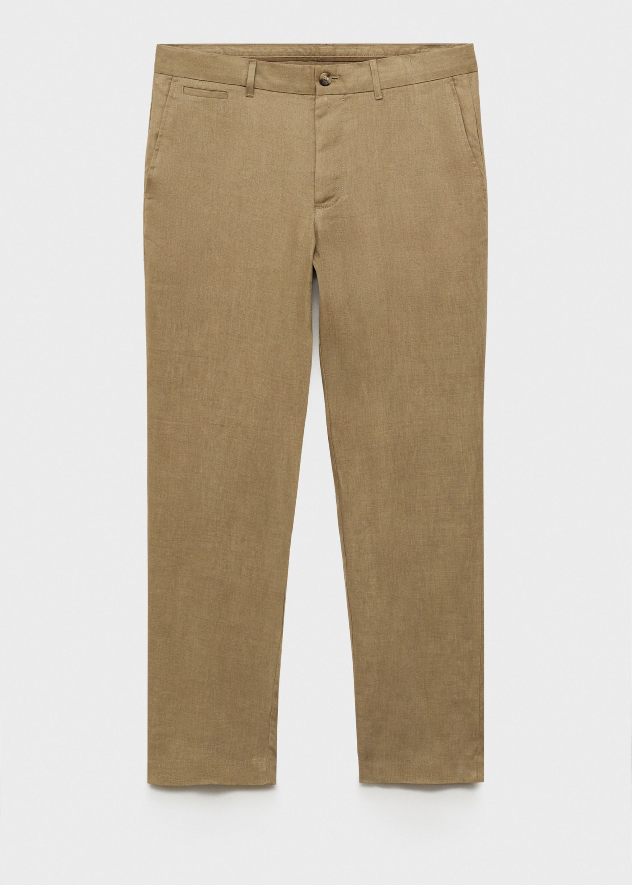 Slim-fit 100% linen trousers - Article without model