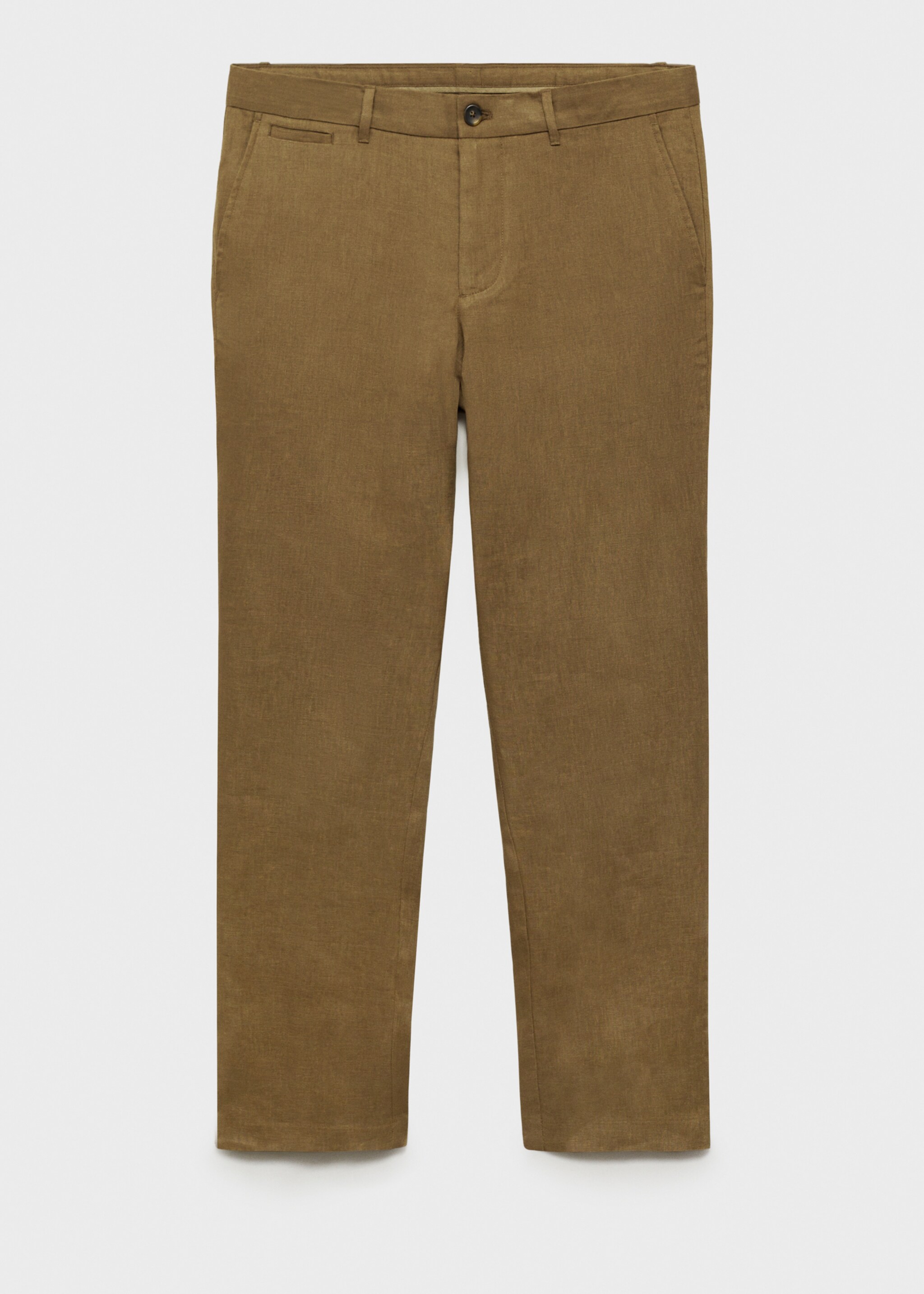 Slim-fit 100% linen trousers - Article without model