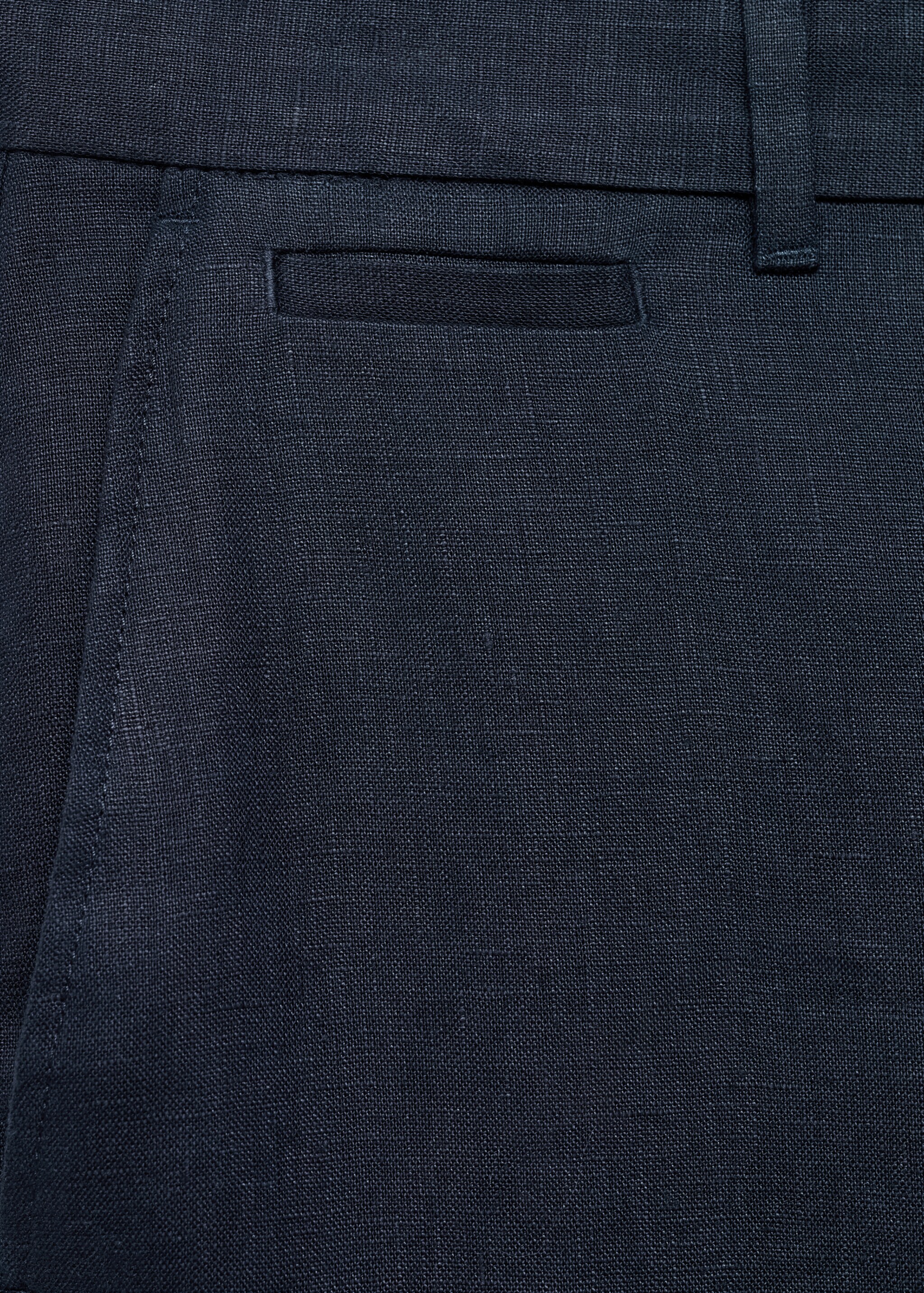 Pantalón 100% lino slim fit - Detalle del artículo 0