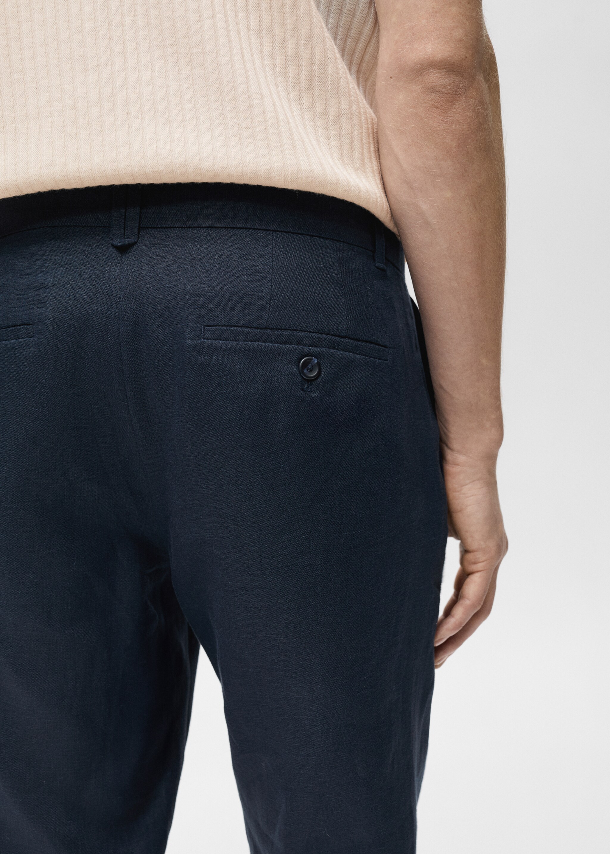 Pantalón 100% lino slim fit - Detalle del artículo 6