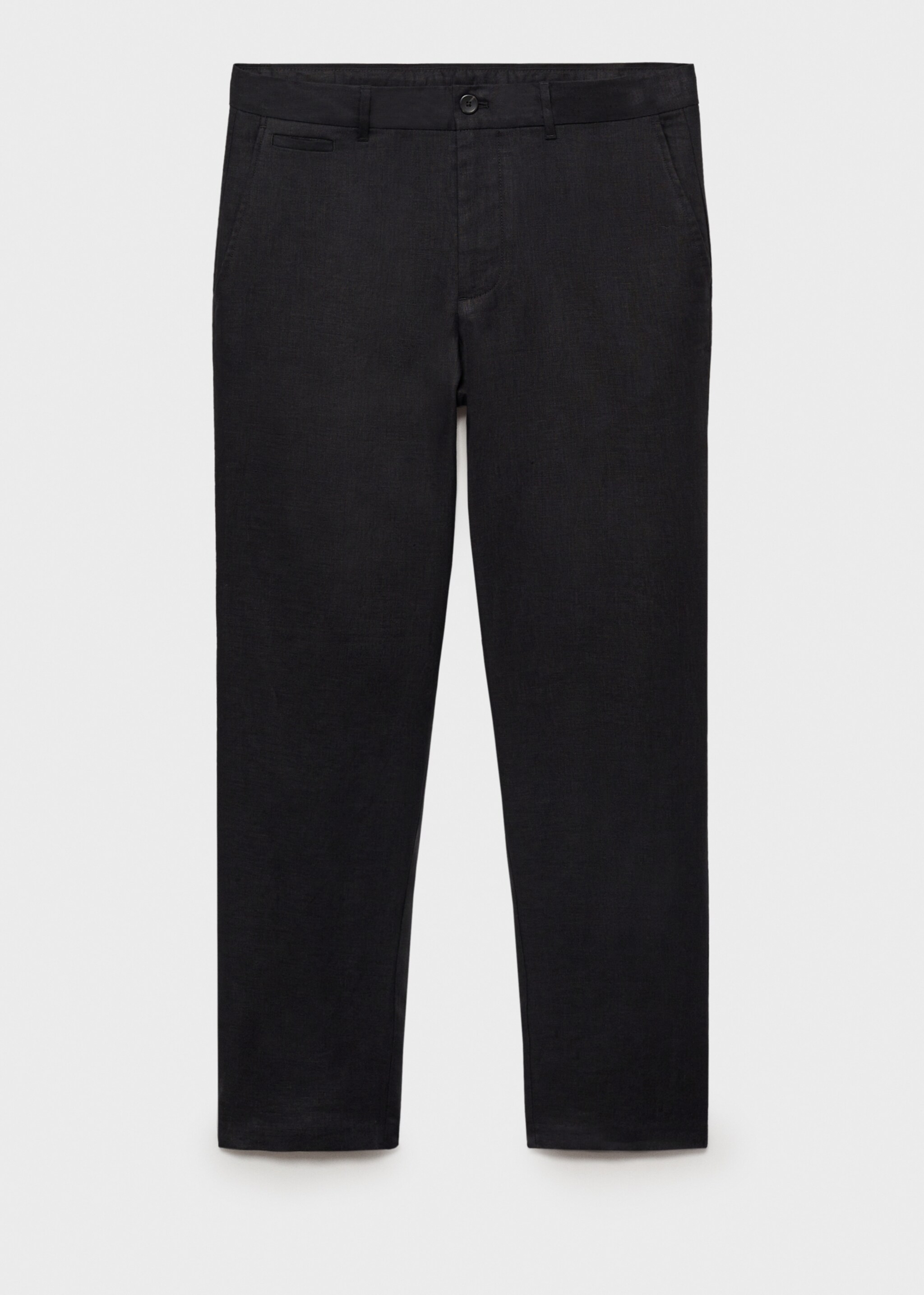 Slim-fit 100% linen trousers - Article without model