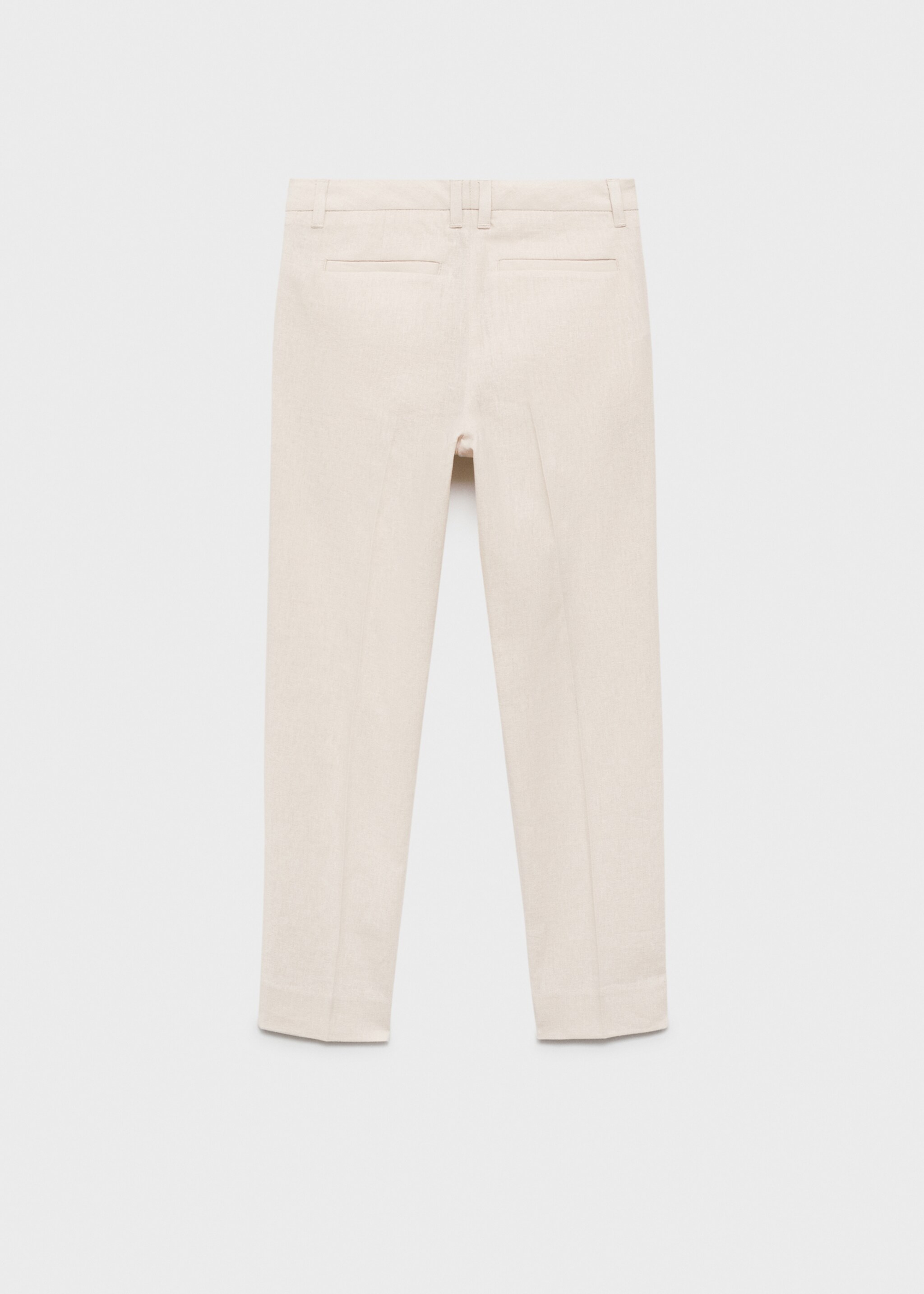 Linen suit trousers - Reverse of the article