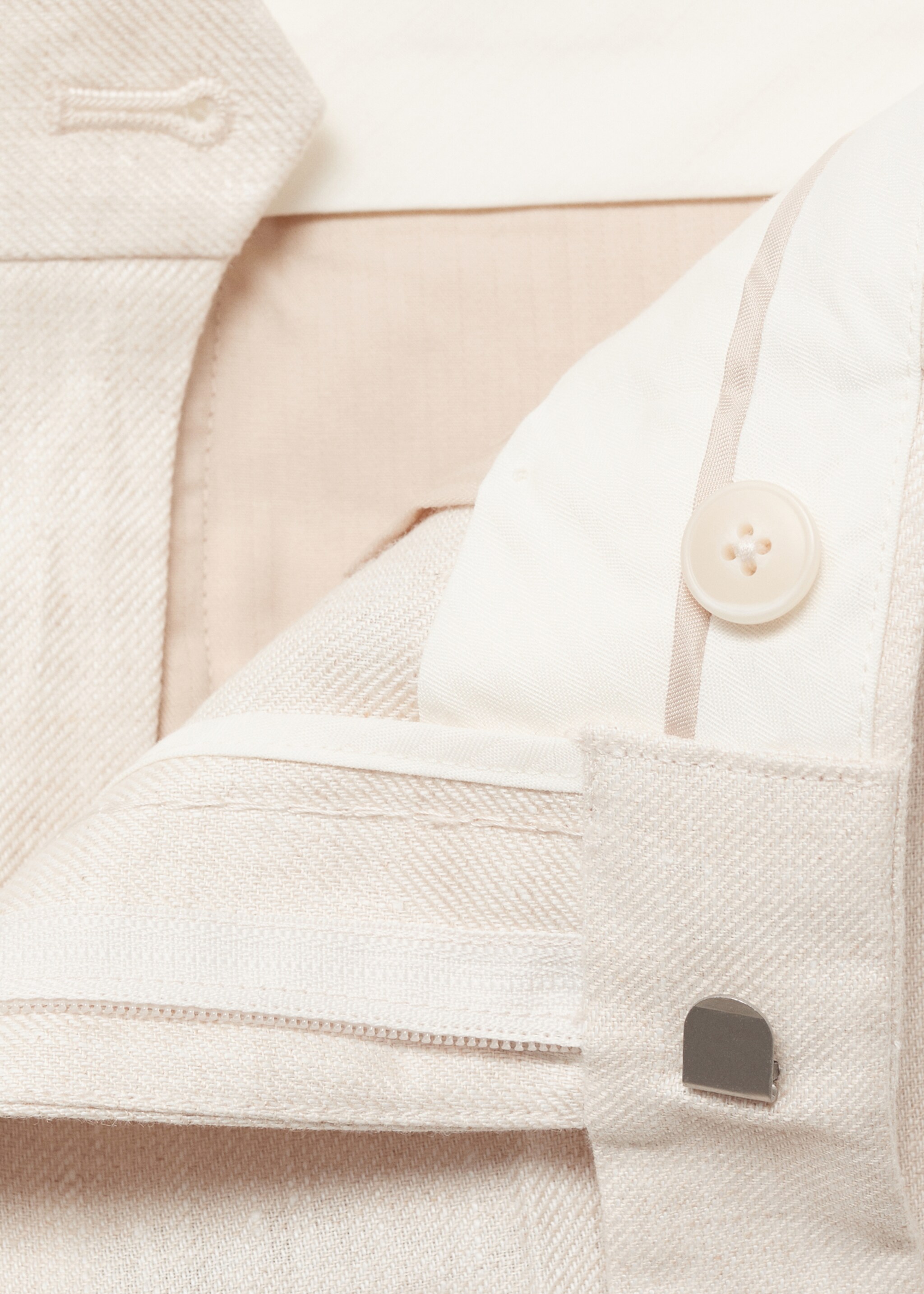 Amalfi 100% linen slim-fit suit trousers - Details of the article 8