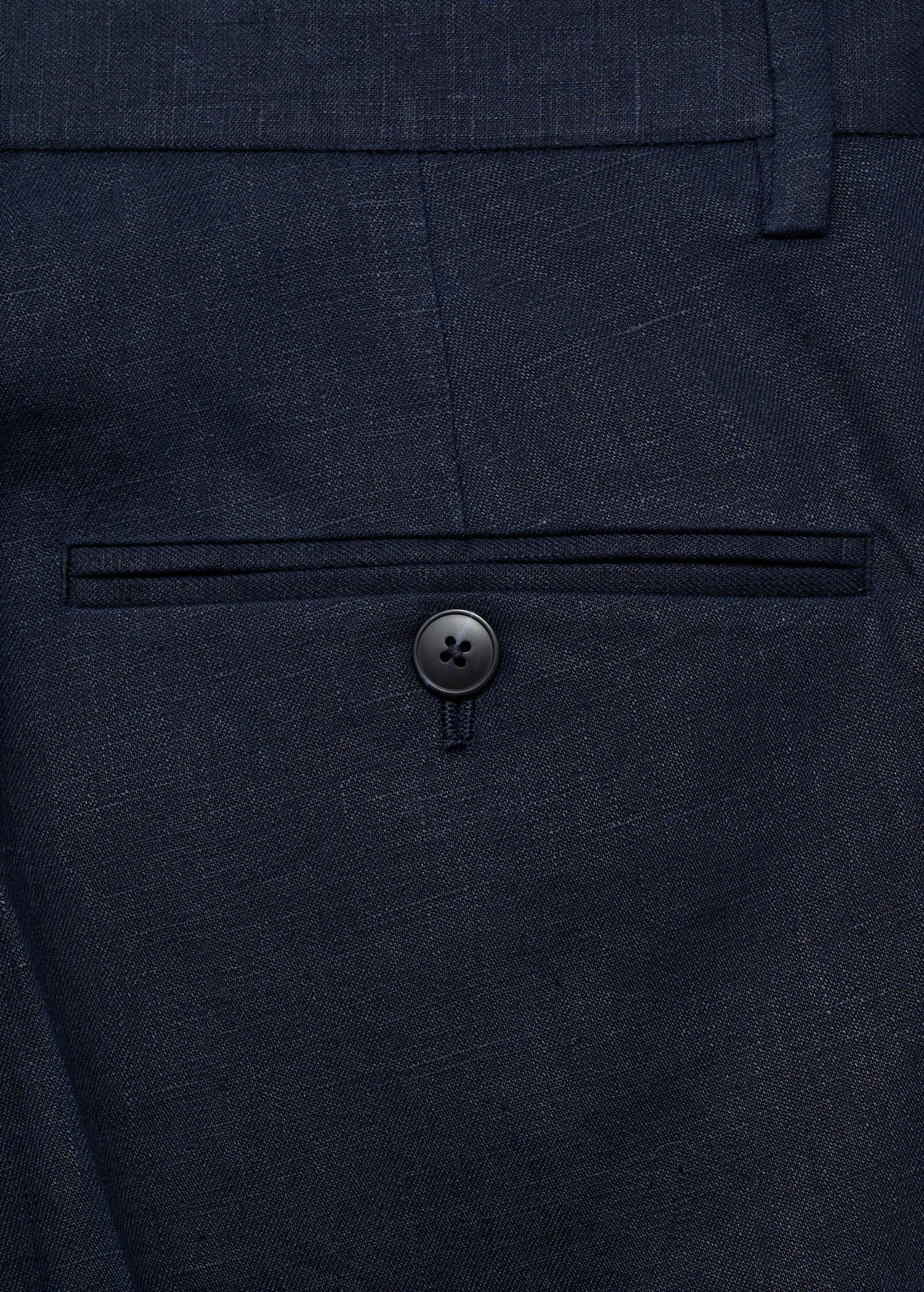 Amalfi 100% linen slim-fit suit pants - Details of the article 0