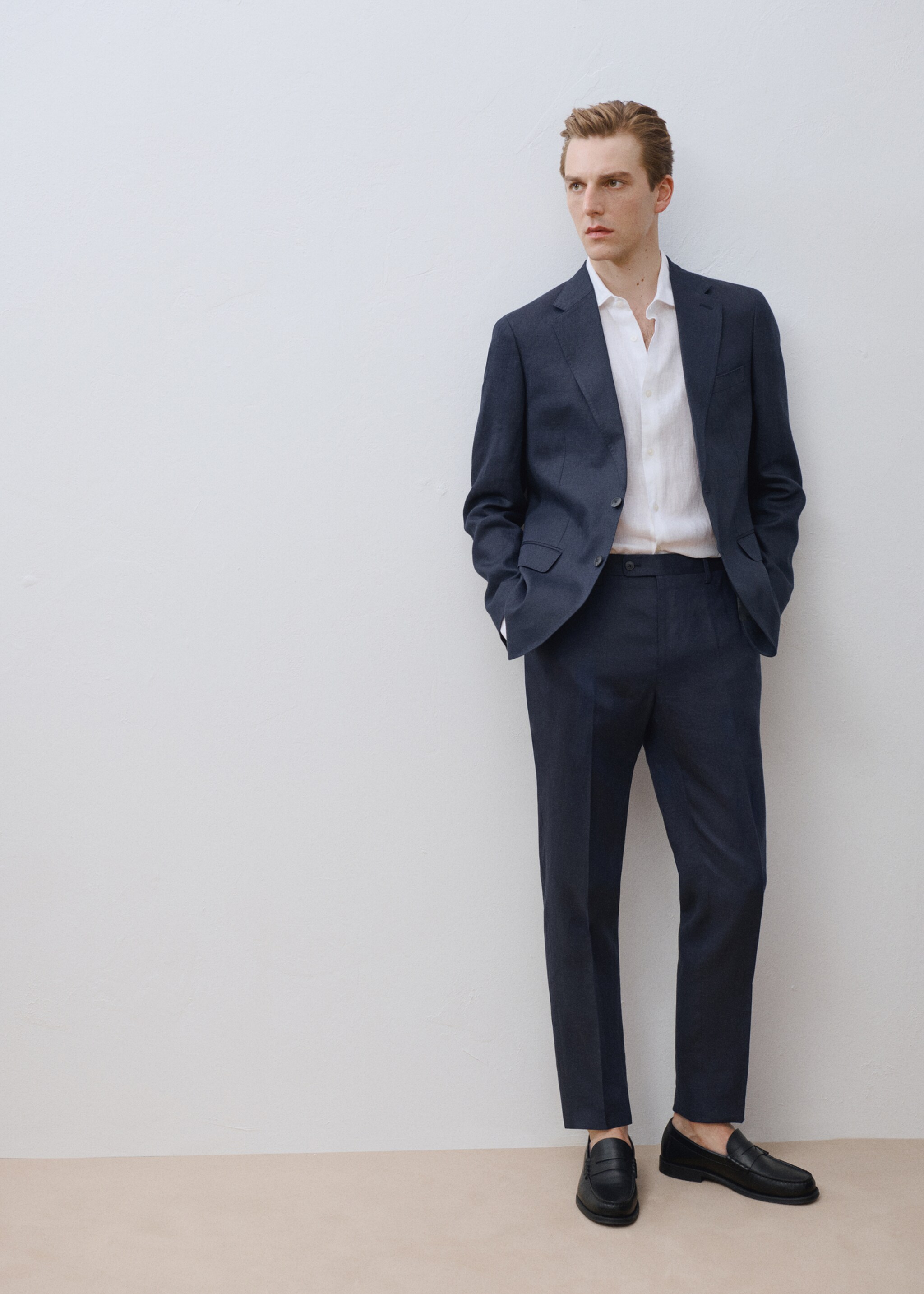 Amalfi slim-fit pantalon 100% linnen - Detail van het artikel 5