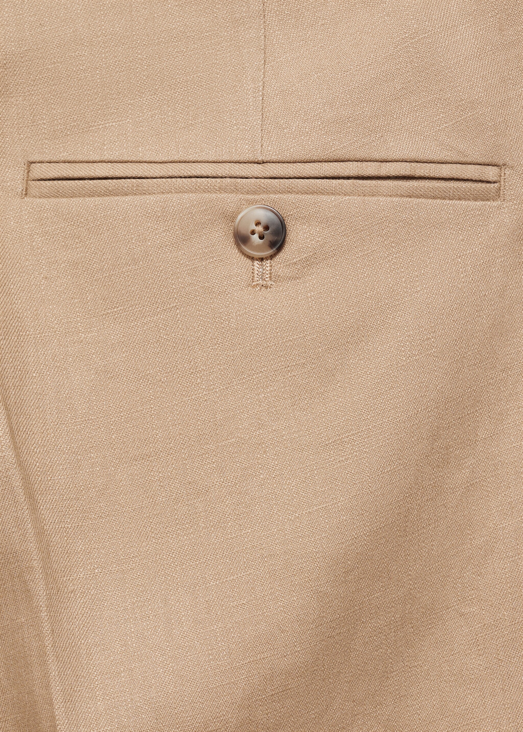 Amalfi 100% linen slim-fit suit trousers - Details of the article 0
