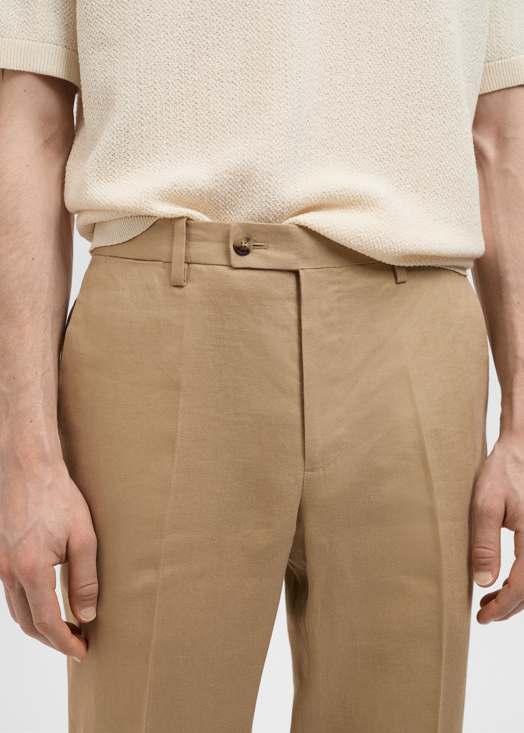 Amalfi 100% linen slim-fit suit pants