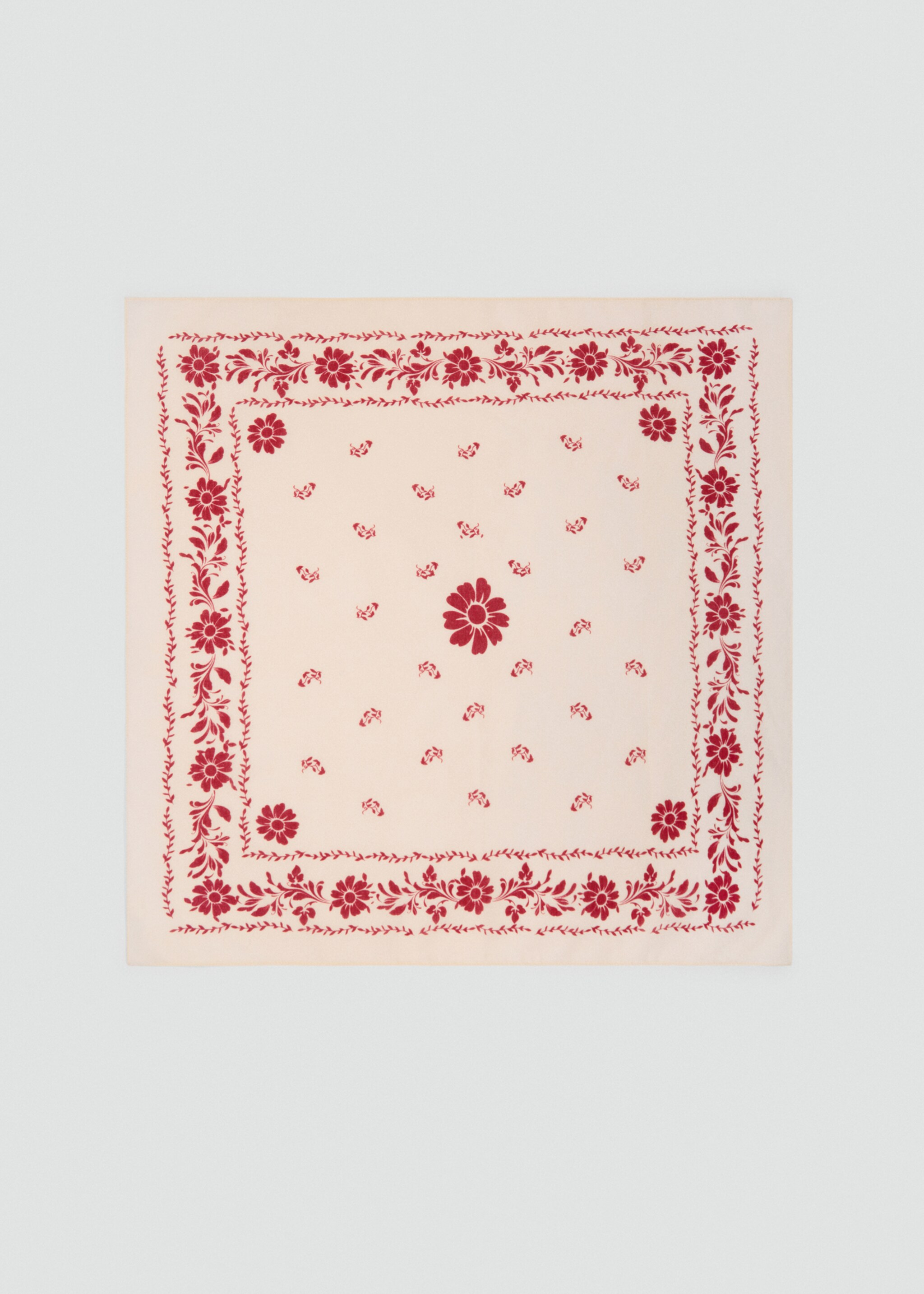 Floral-print cotton scarf - Article without model