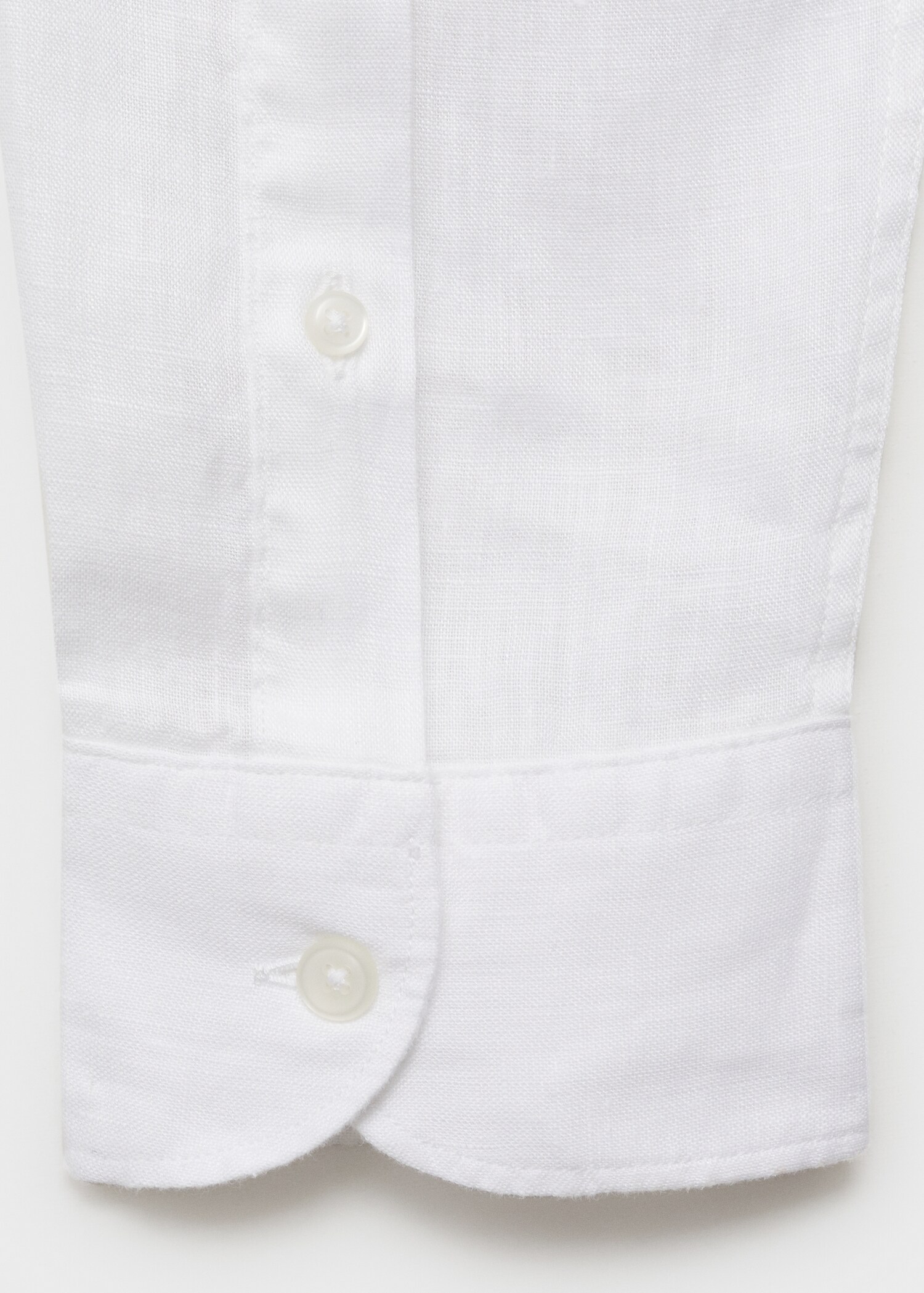 Slim Fit-Hemd aus 100 % Leinen - Detail des Artikels 0