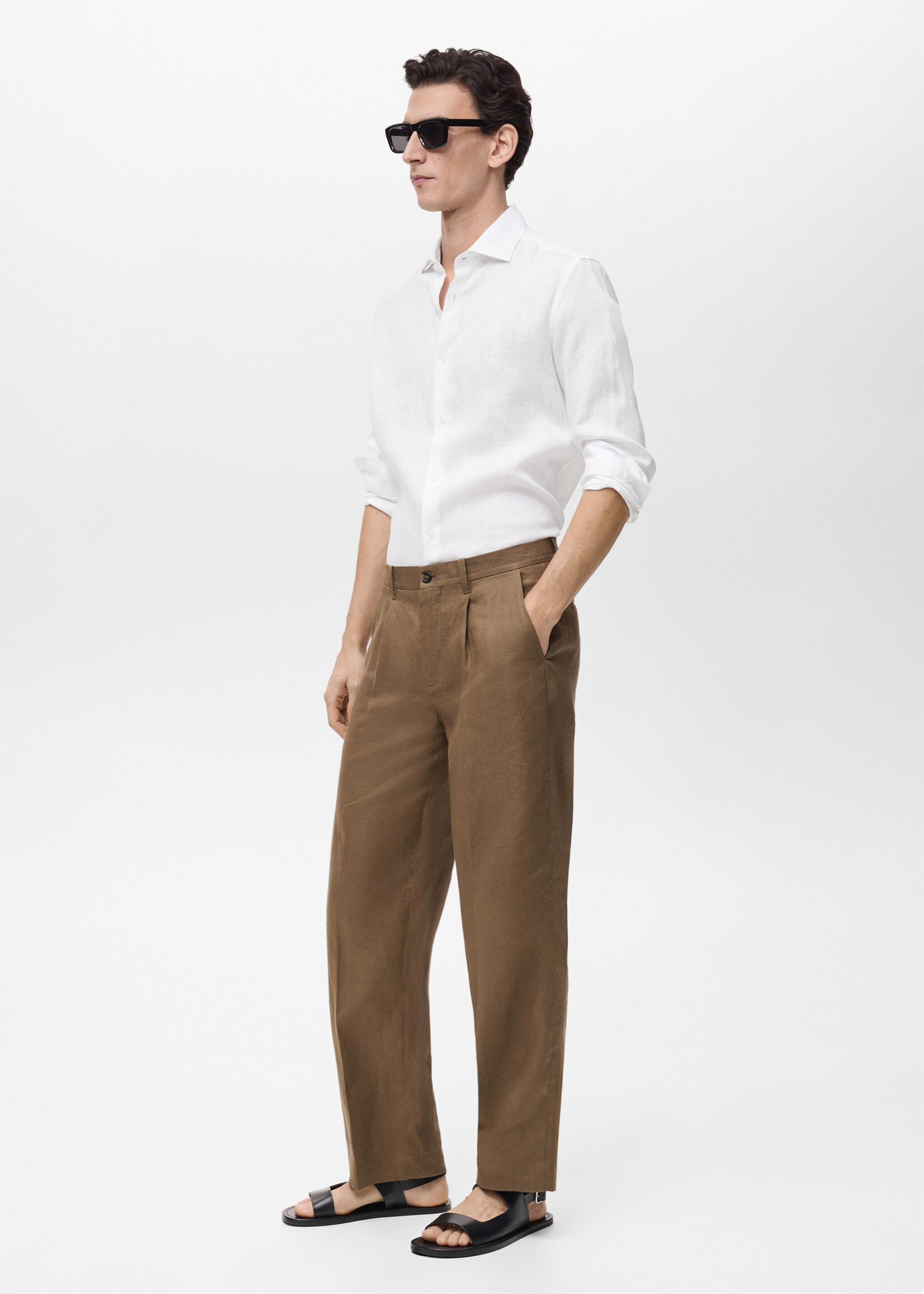 Camisa slim fit 100% lino - Detalle del artículo 2