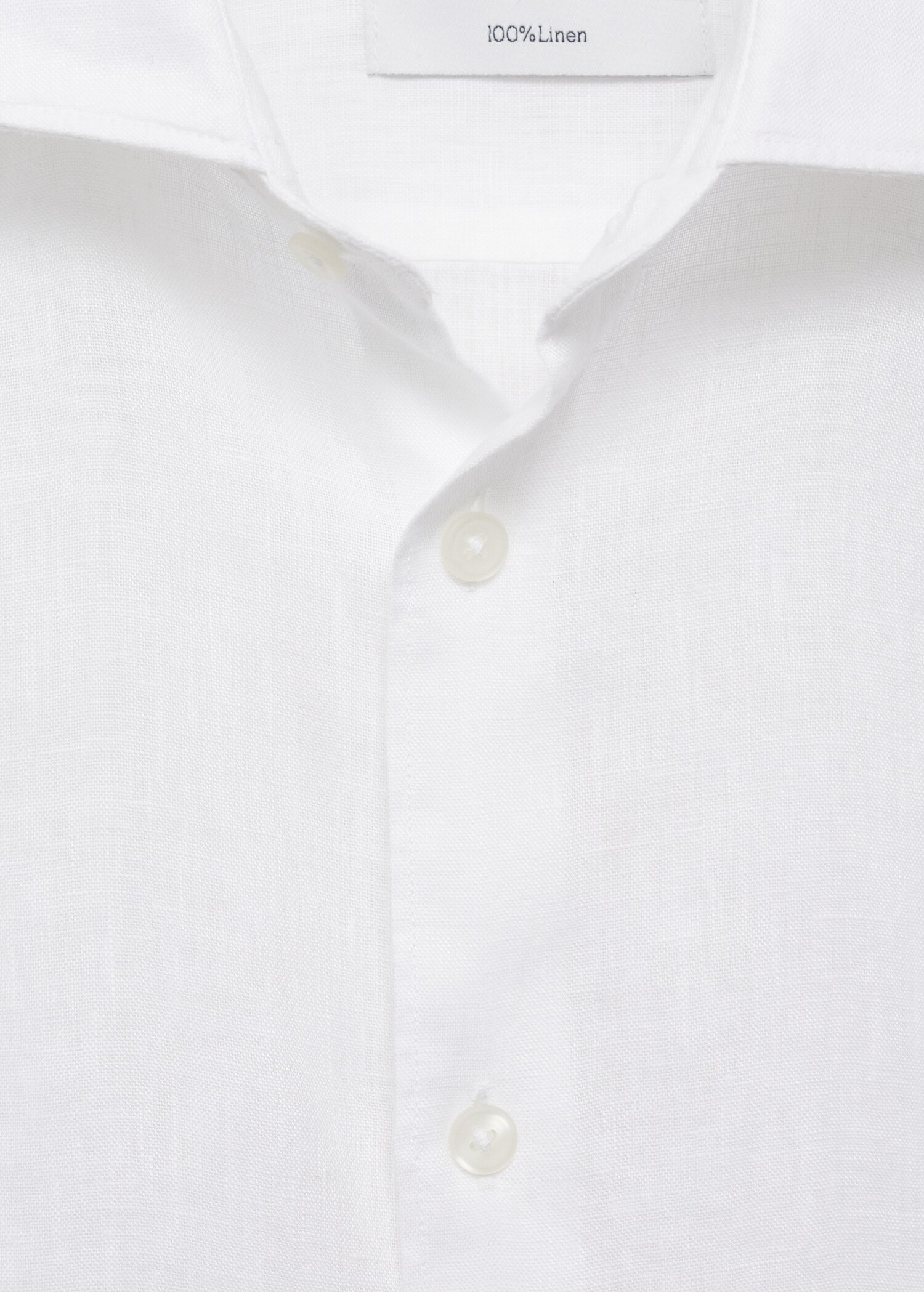 Slim Fit-Hemd aus 100 % Leinen - Detail des Artikels 8