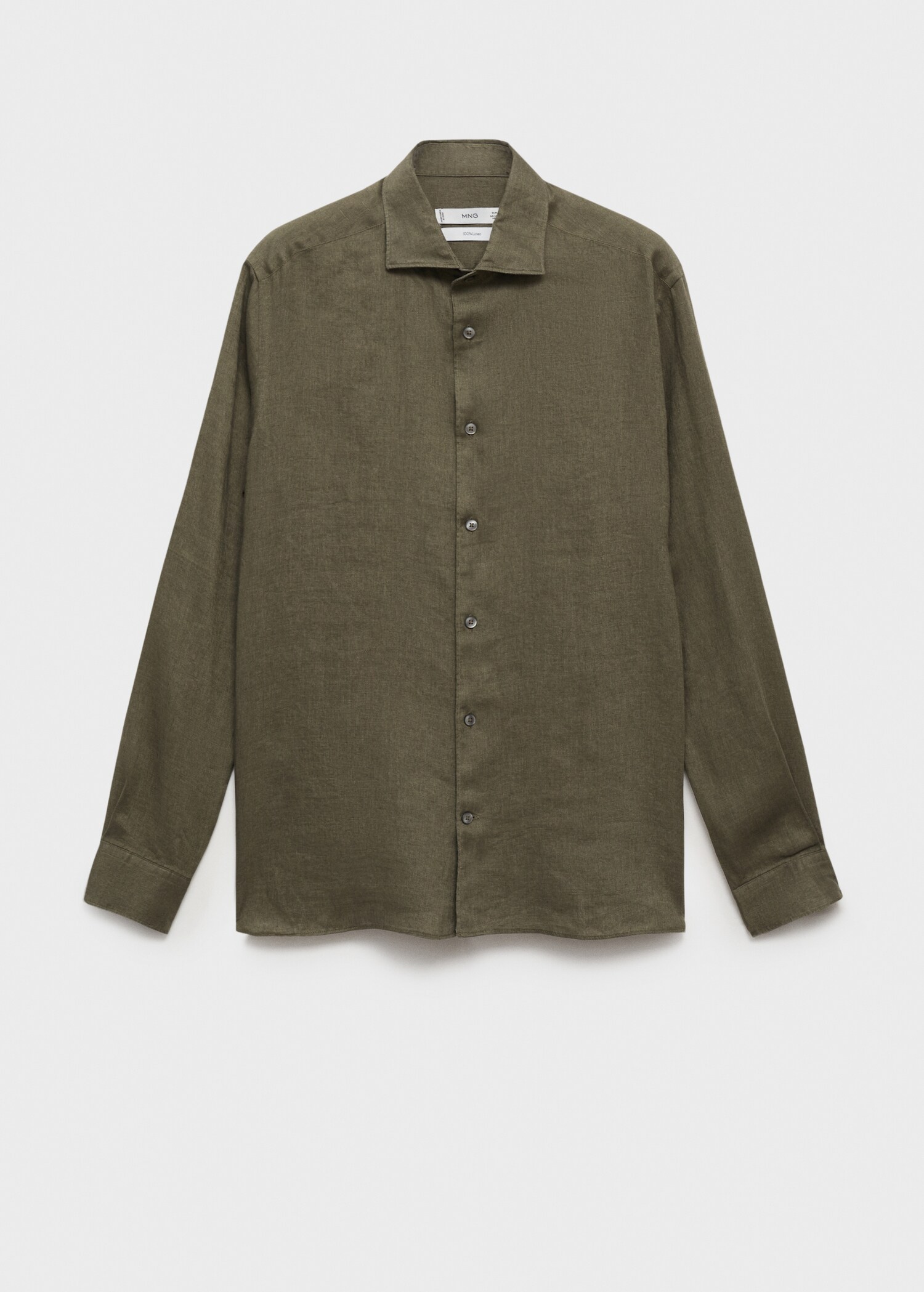 100% linen slim-fit shirt - Article without model
