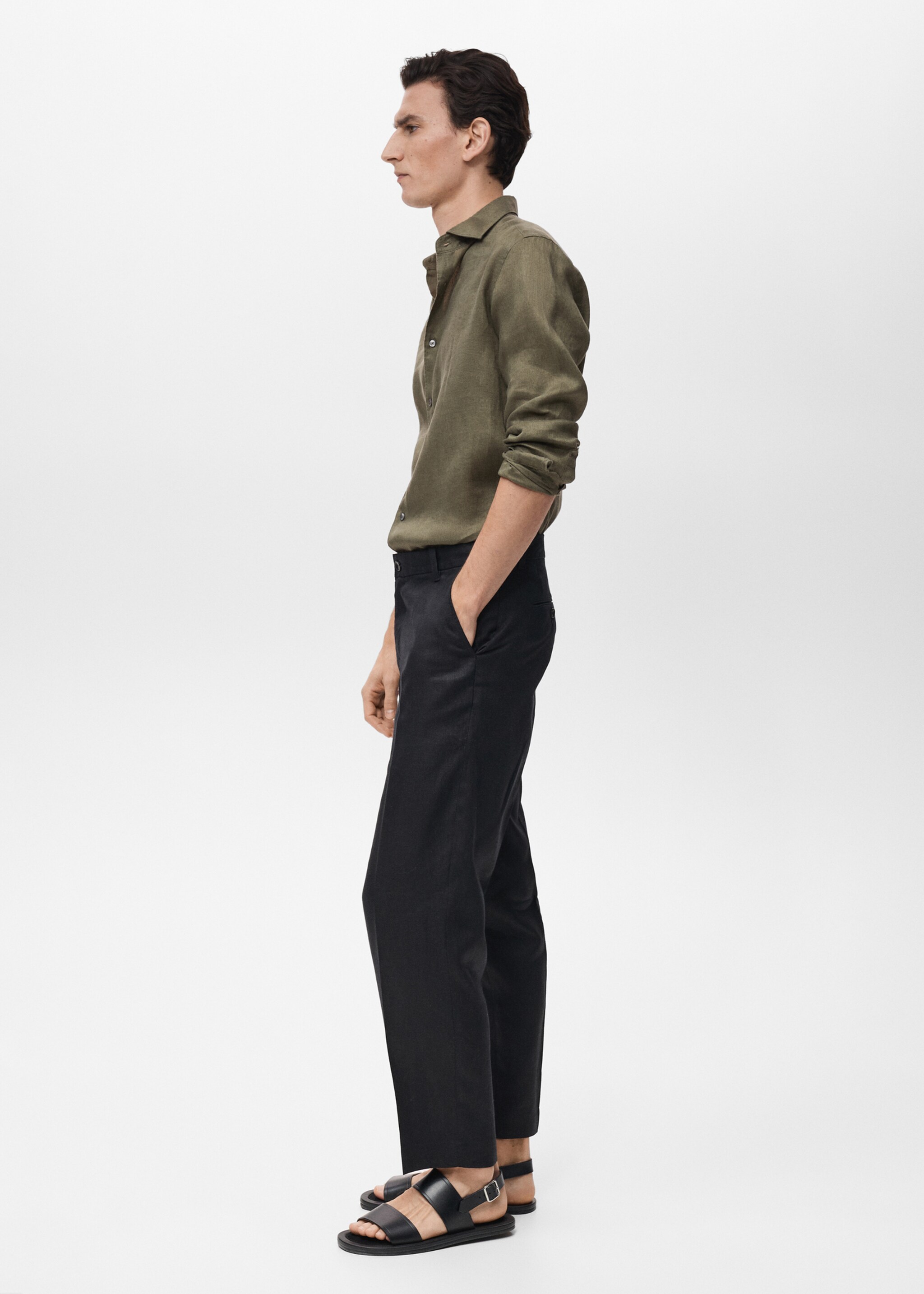 Camisa slim fit 100% lino - Detalle del artículo 2