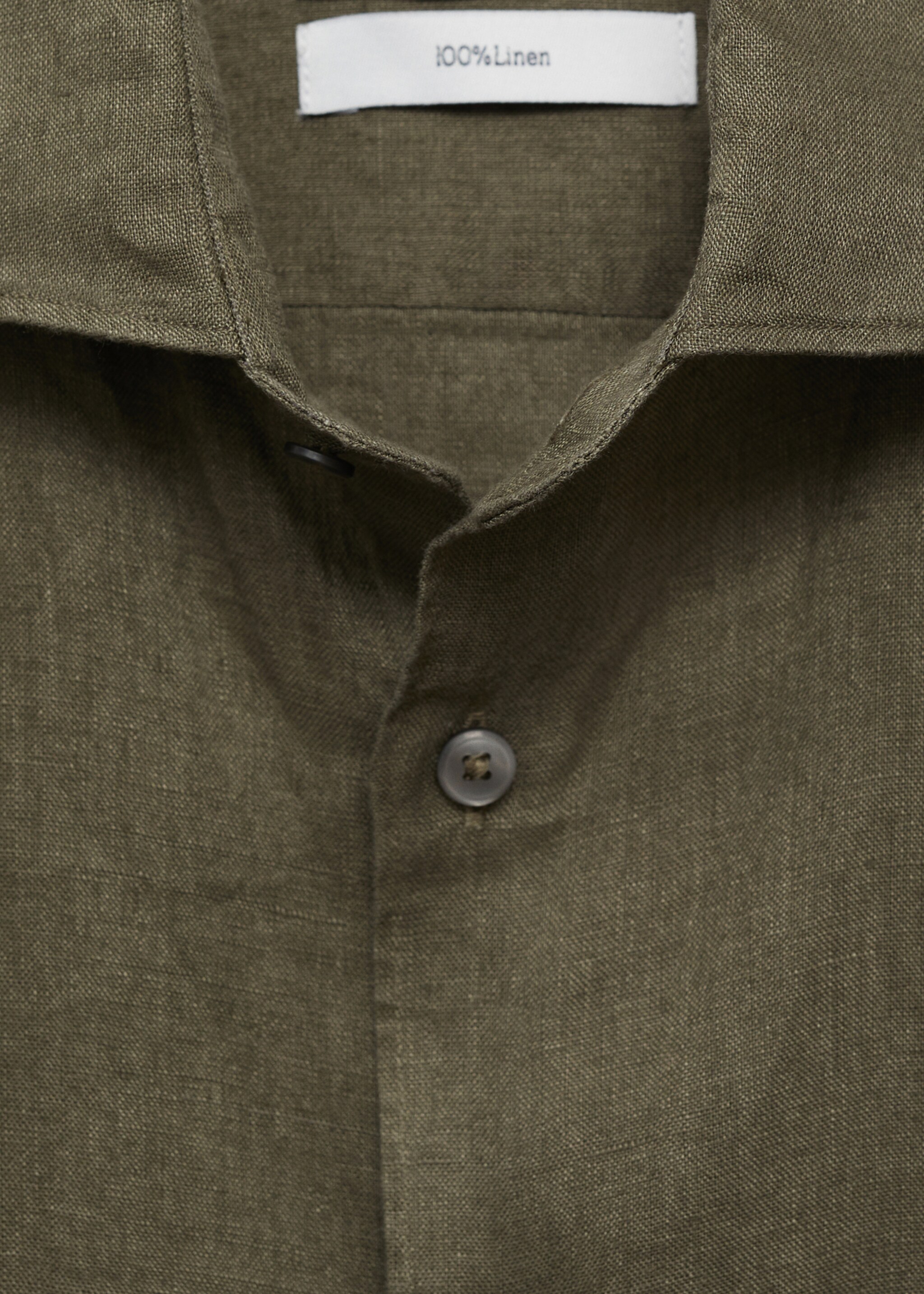 Camisa slim fit 100% lino - Detalle del artículo 8