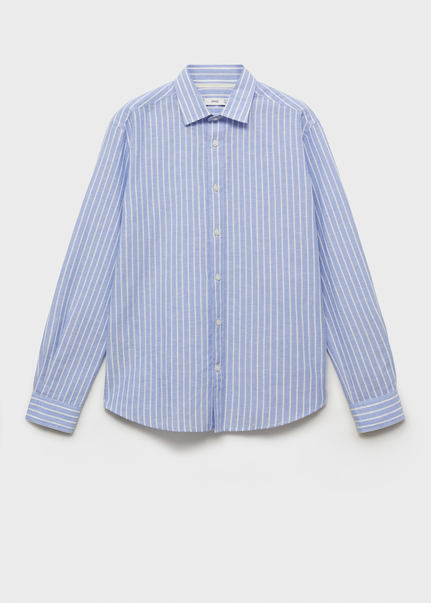 Striped cotton linen shirt - Article without model