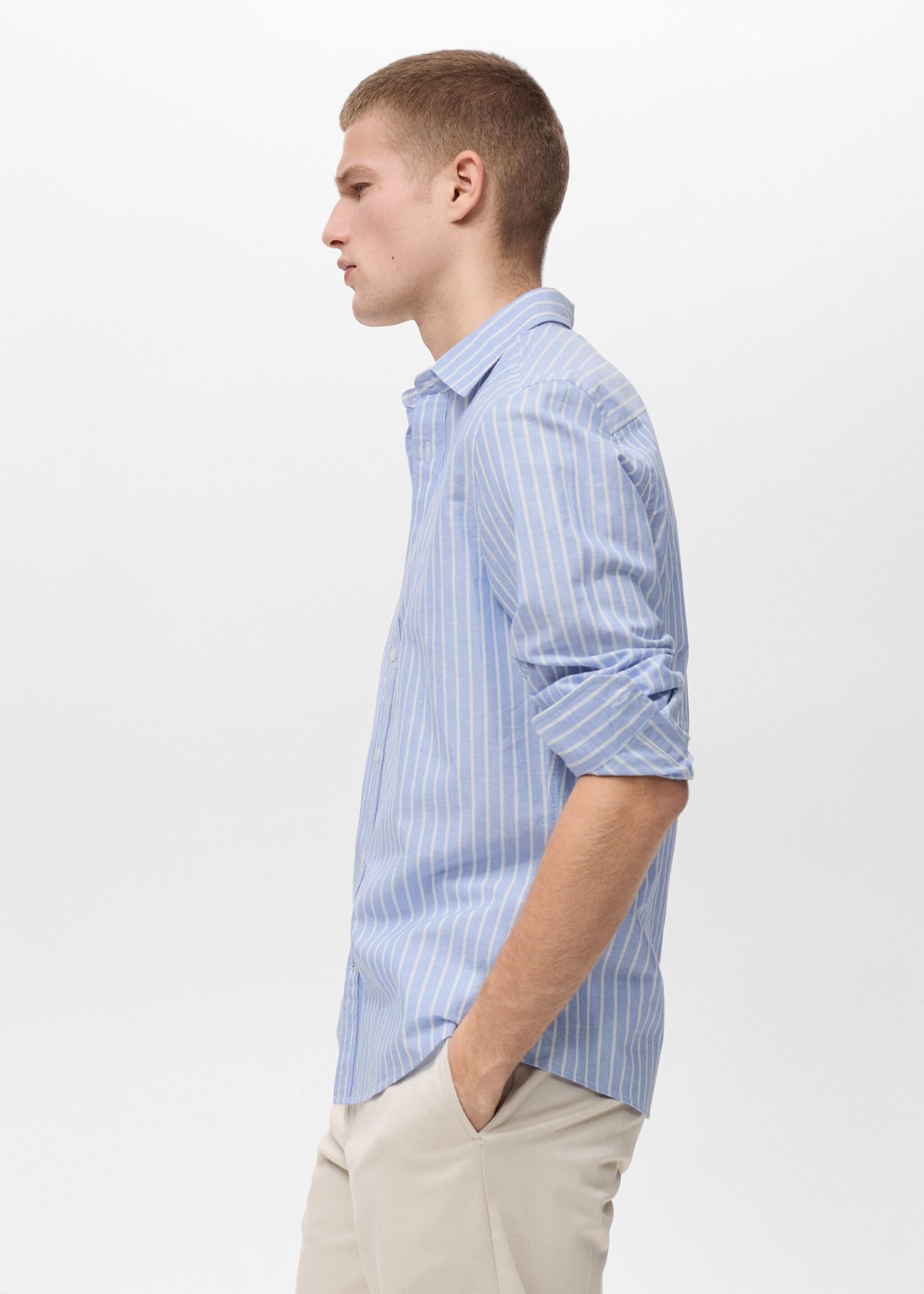 Camisa cotó lli ratlles - Detall de l'article 2