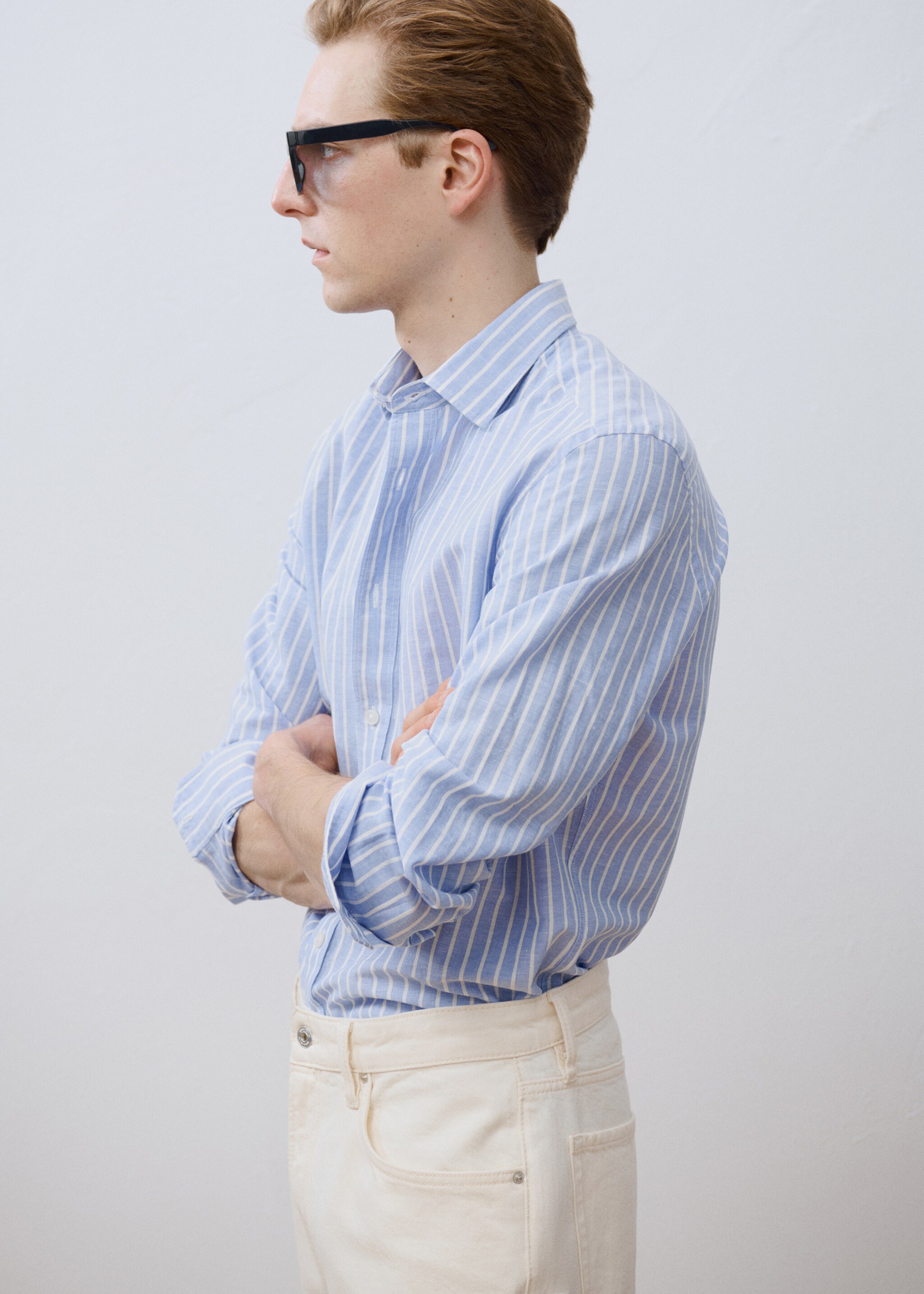 Camisa cotó lli ratlles - Detall de l'article 5