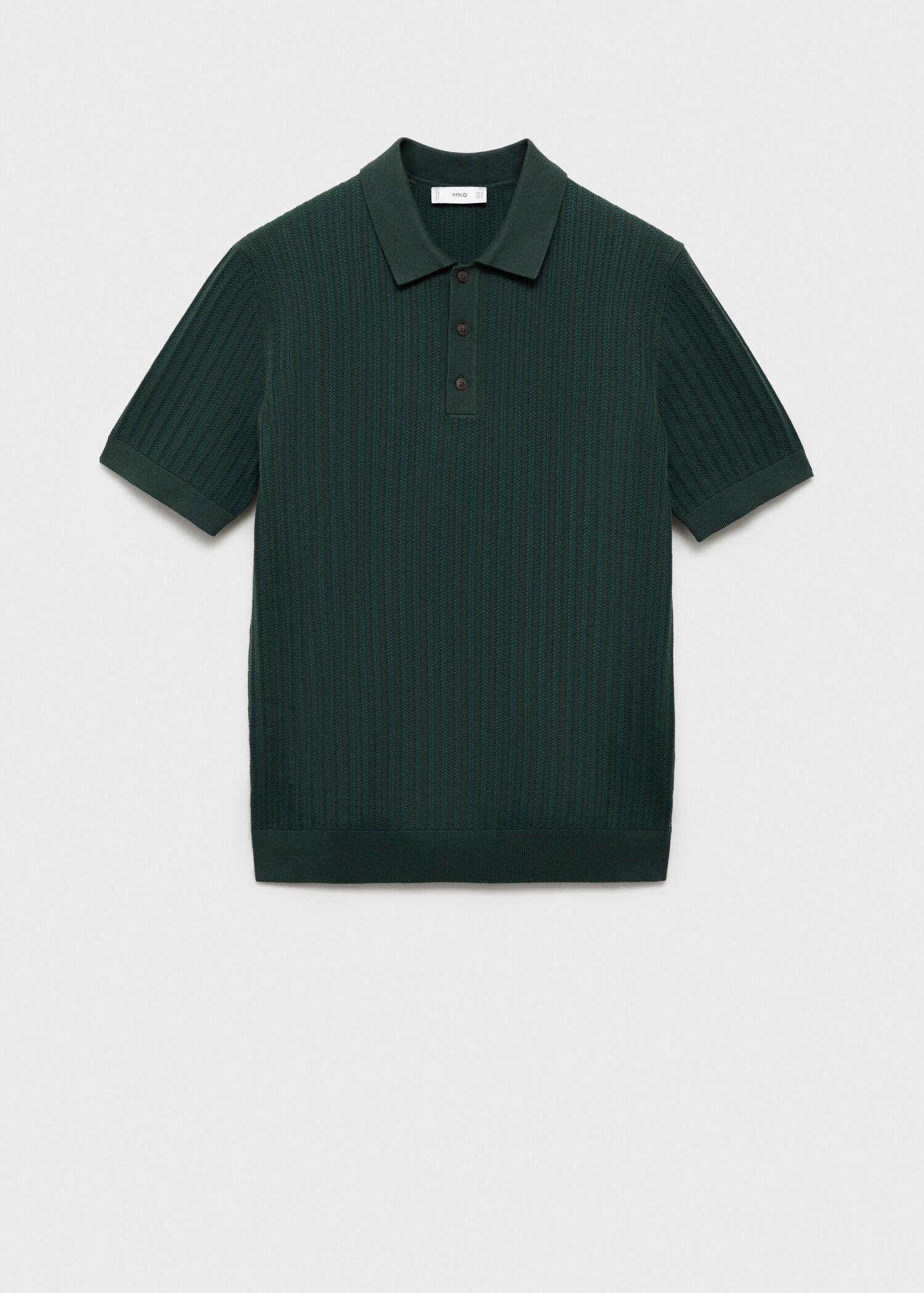 Polo maille fine chevrons - Article sans modèle