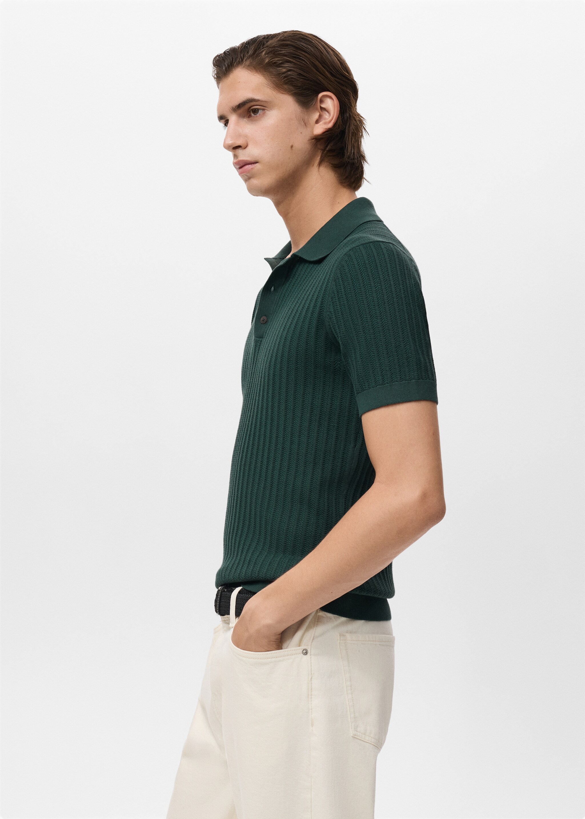 Polo maille fine chevrons - Détail de l'article 2