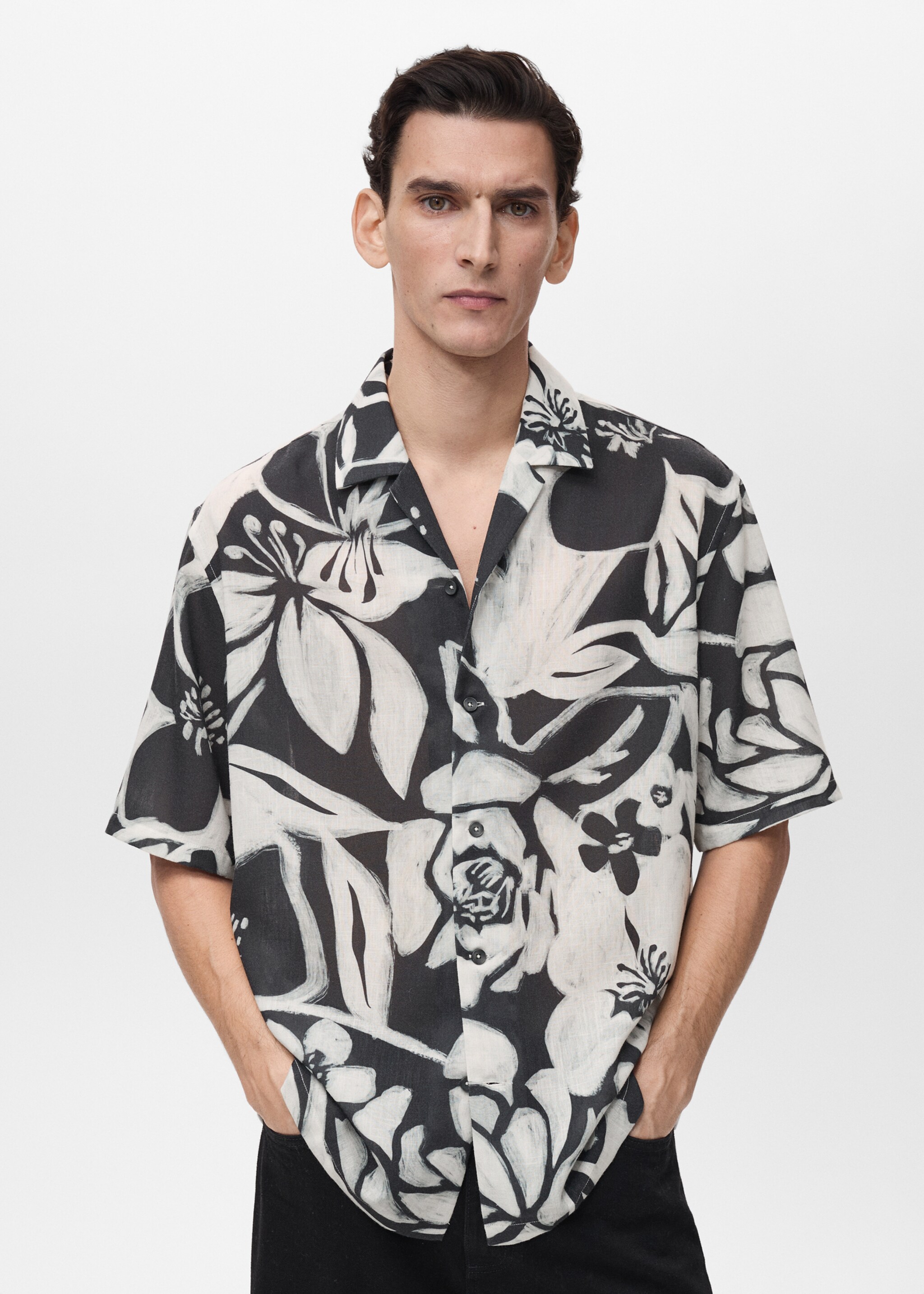 Floral print shirt - Medium plane