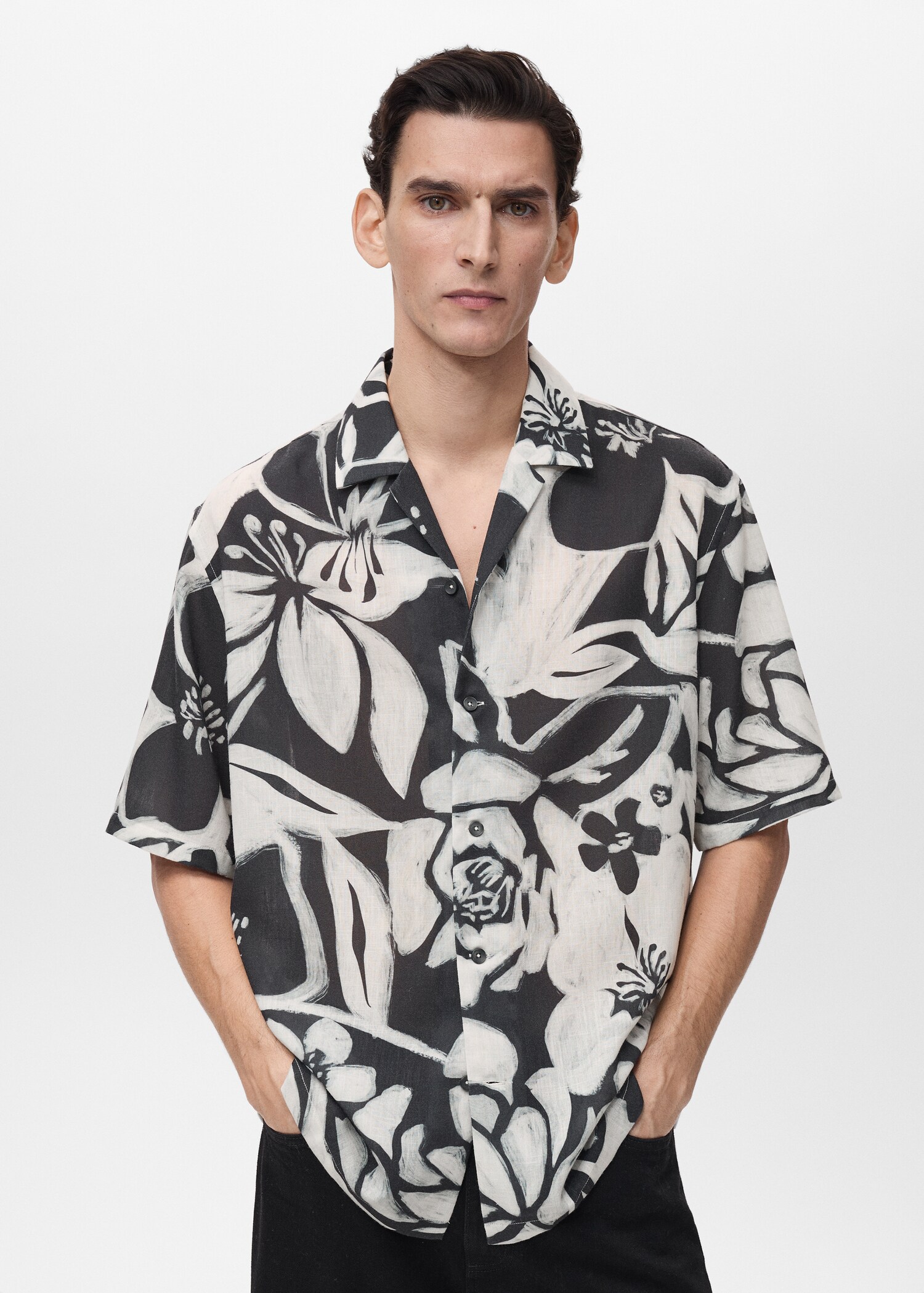 Floral print shirt - Medium plane