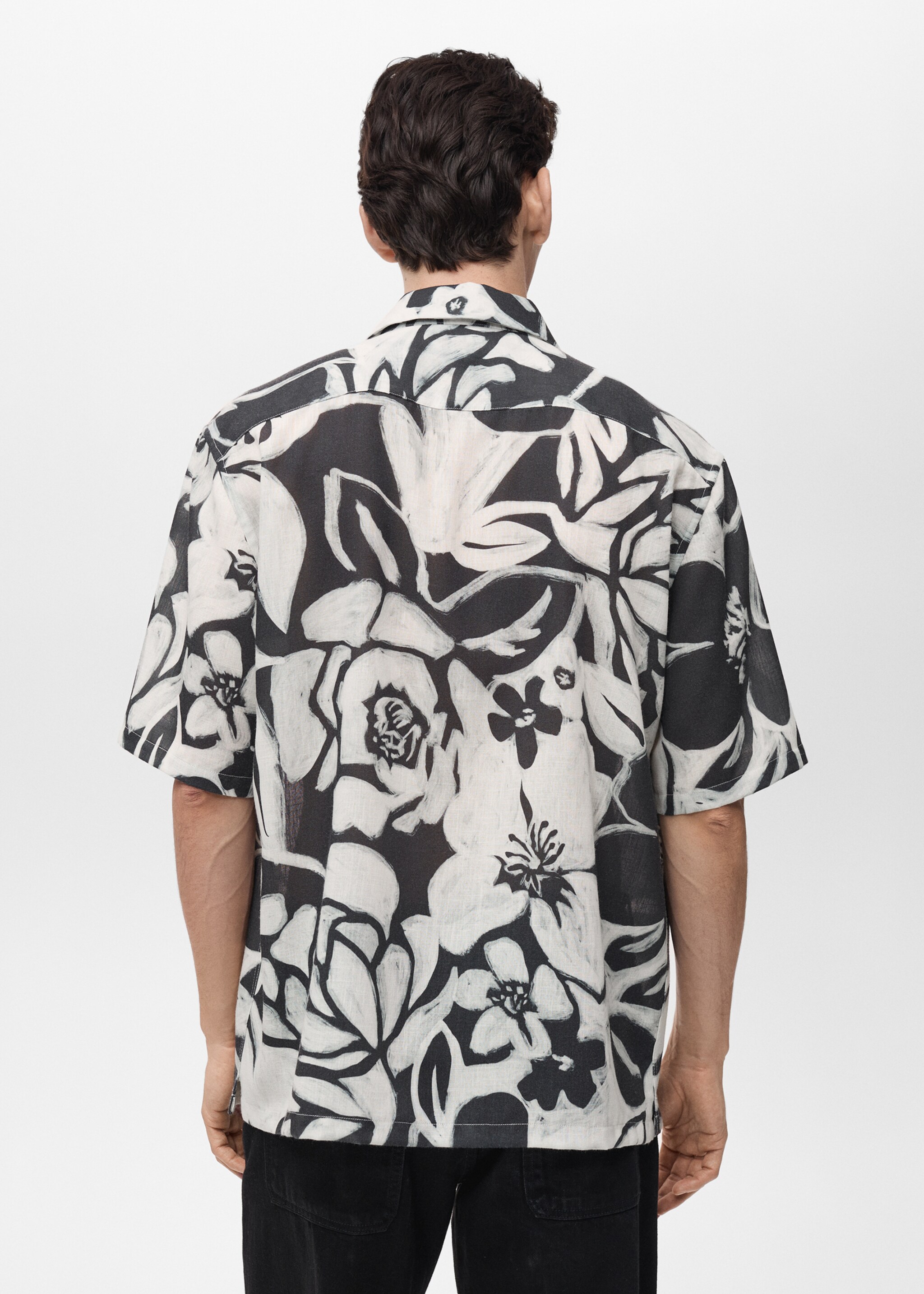 Floral print shirt - Reverse of the article