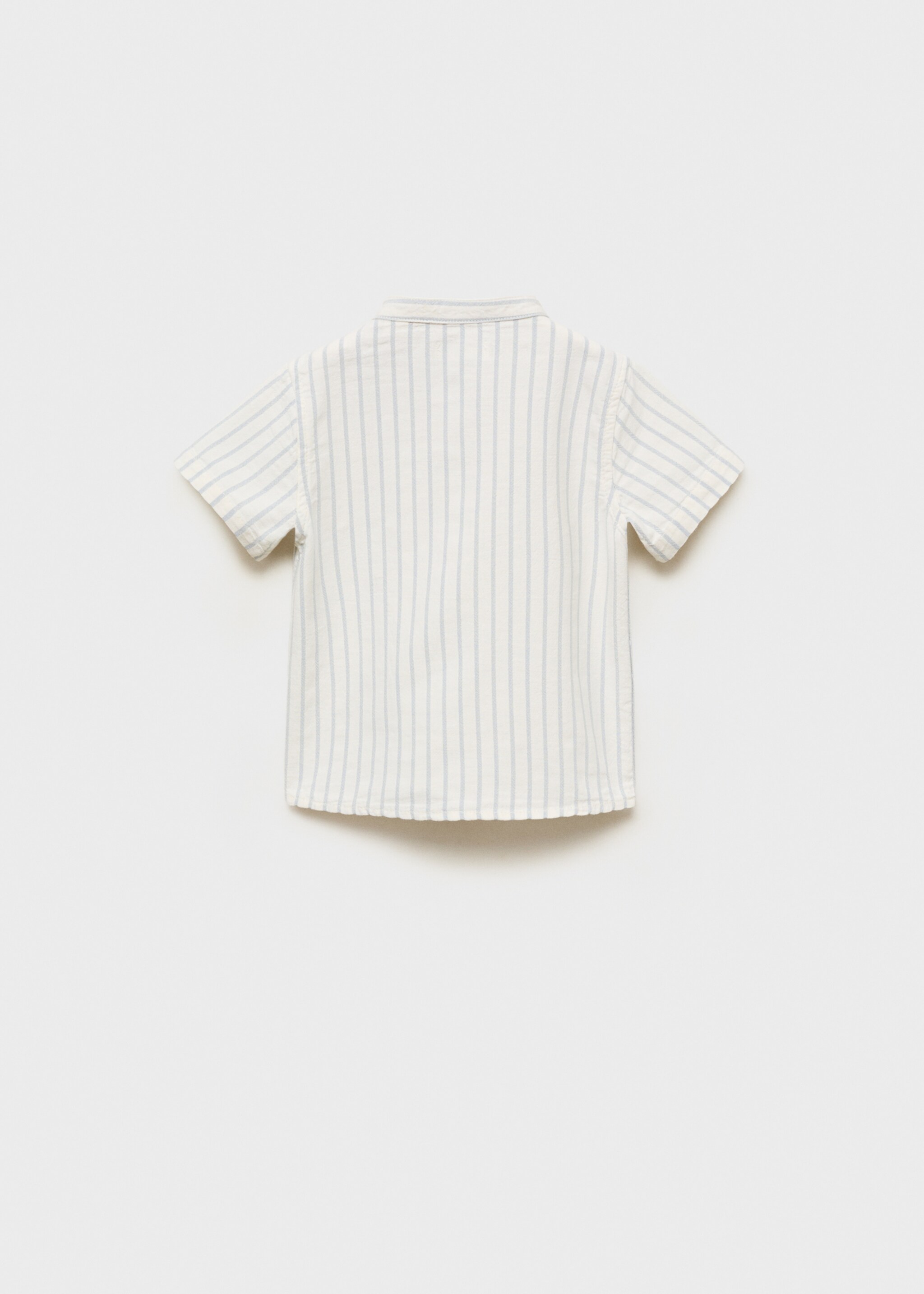 Striped Mao collar shirt - Reverse of the article