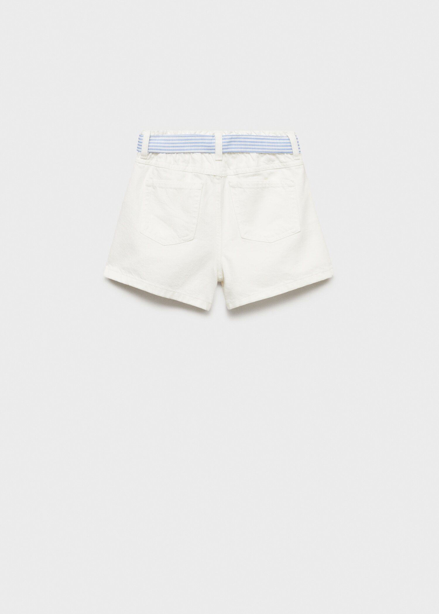 Denim shorts with bow - Reverse of the article