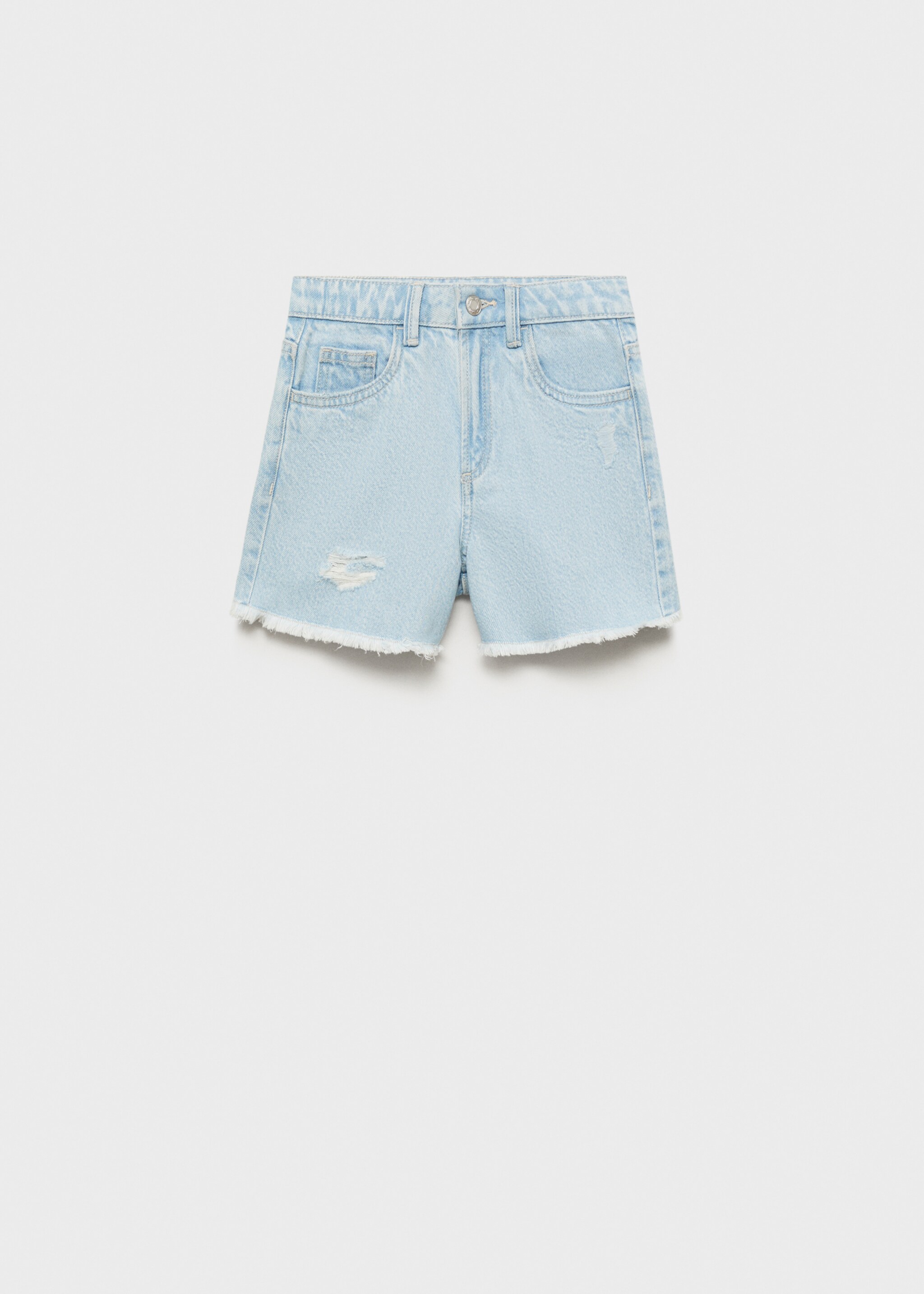Shorts vaqueros bajo deshilachado - Artículo sin modelo