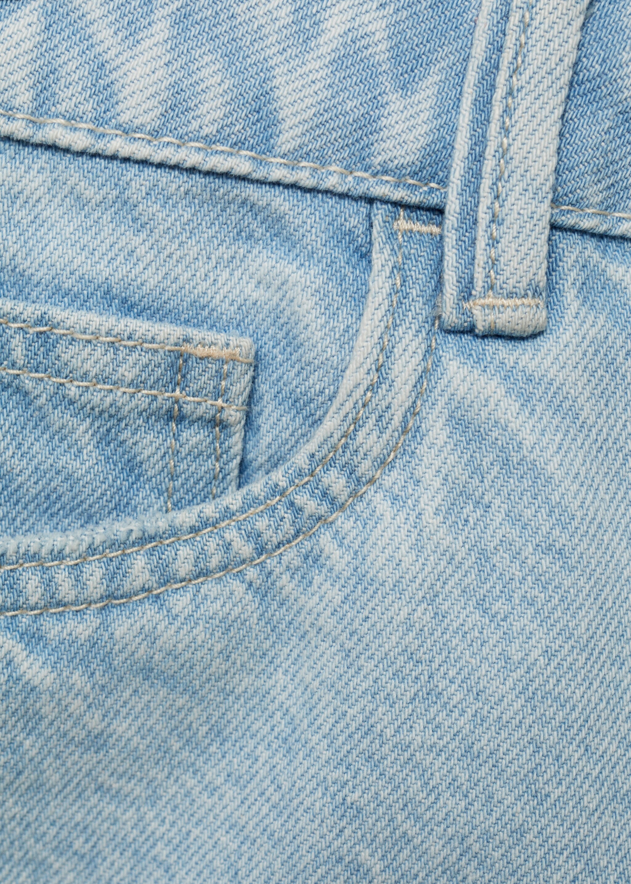 Shorts vaqueros bajo deshilachado - Detalle del artículo 0