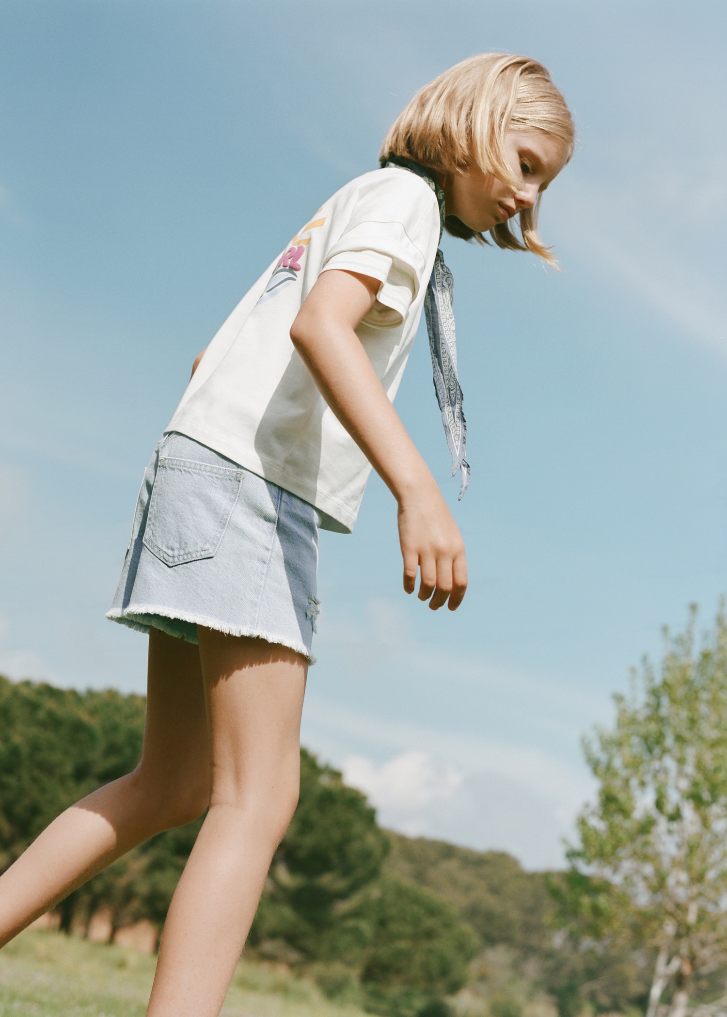 Short en jean revers effilochés - Détail de l'article 5
