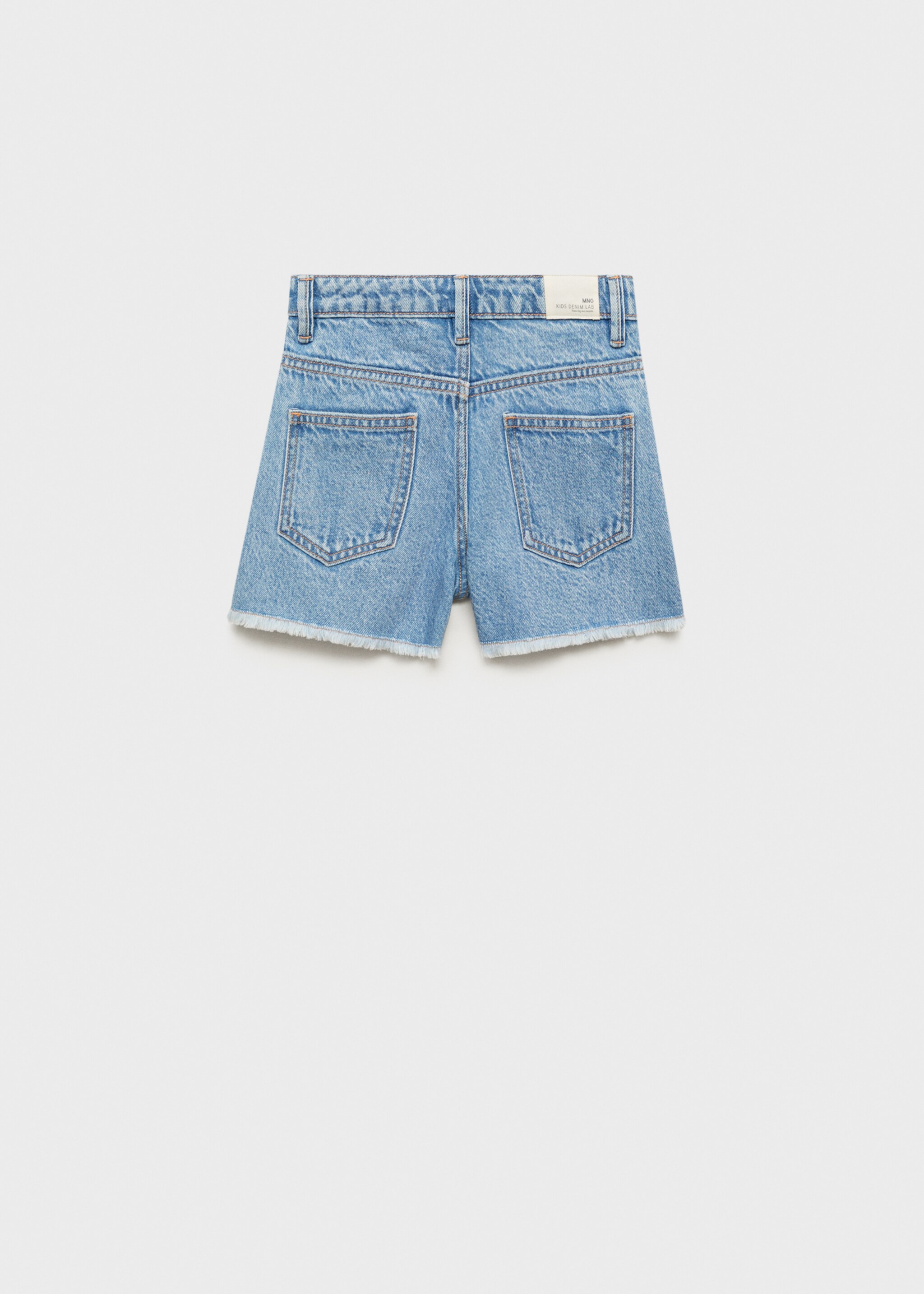 Short denim orlo sfilacciato - Retro dell'articolo