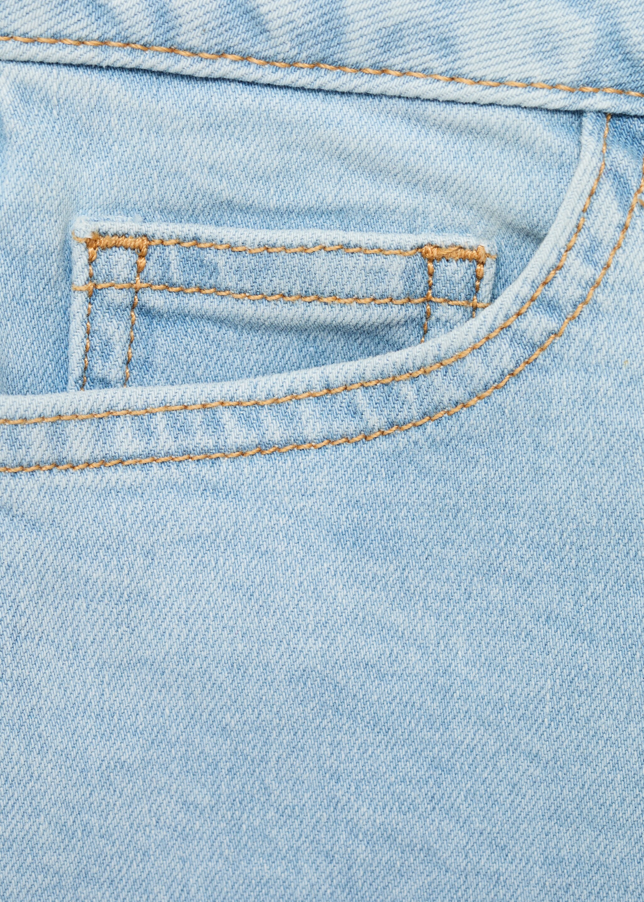 Short en jean revers effilochés - Détail de l'article 0