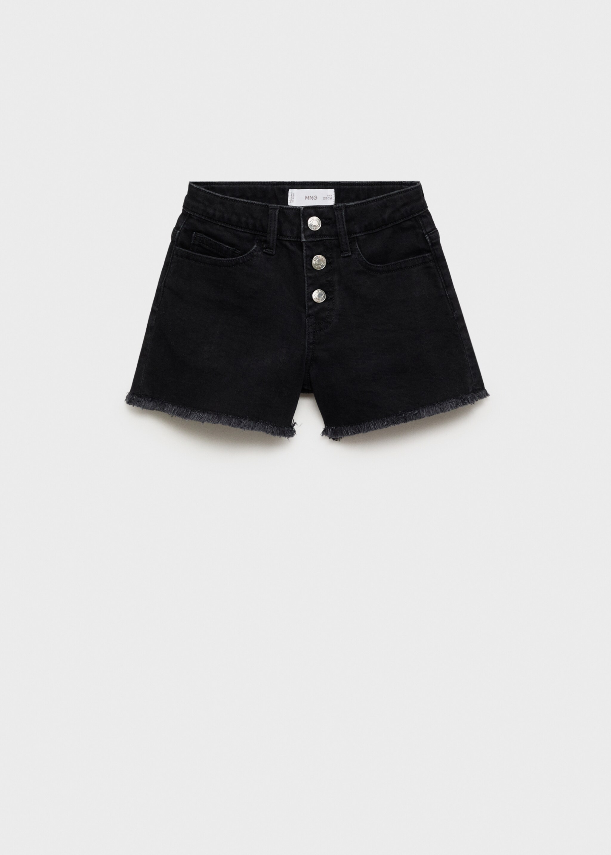 Shorts vaqueros bajo deshilachado - Artículo sin modelo