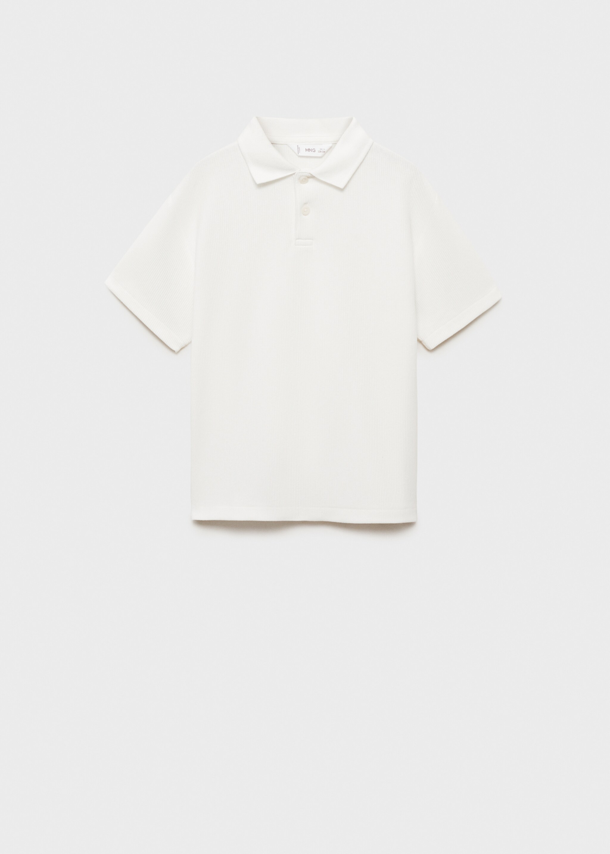 Geribd katoenen poloshirt - Artikel zonder model