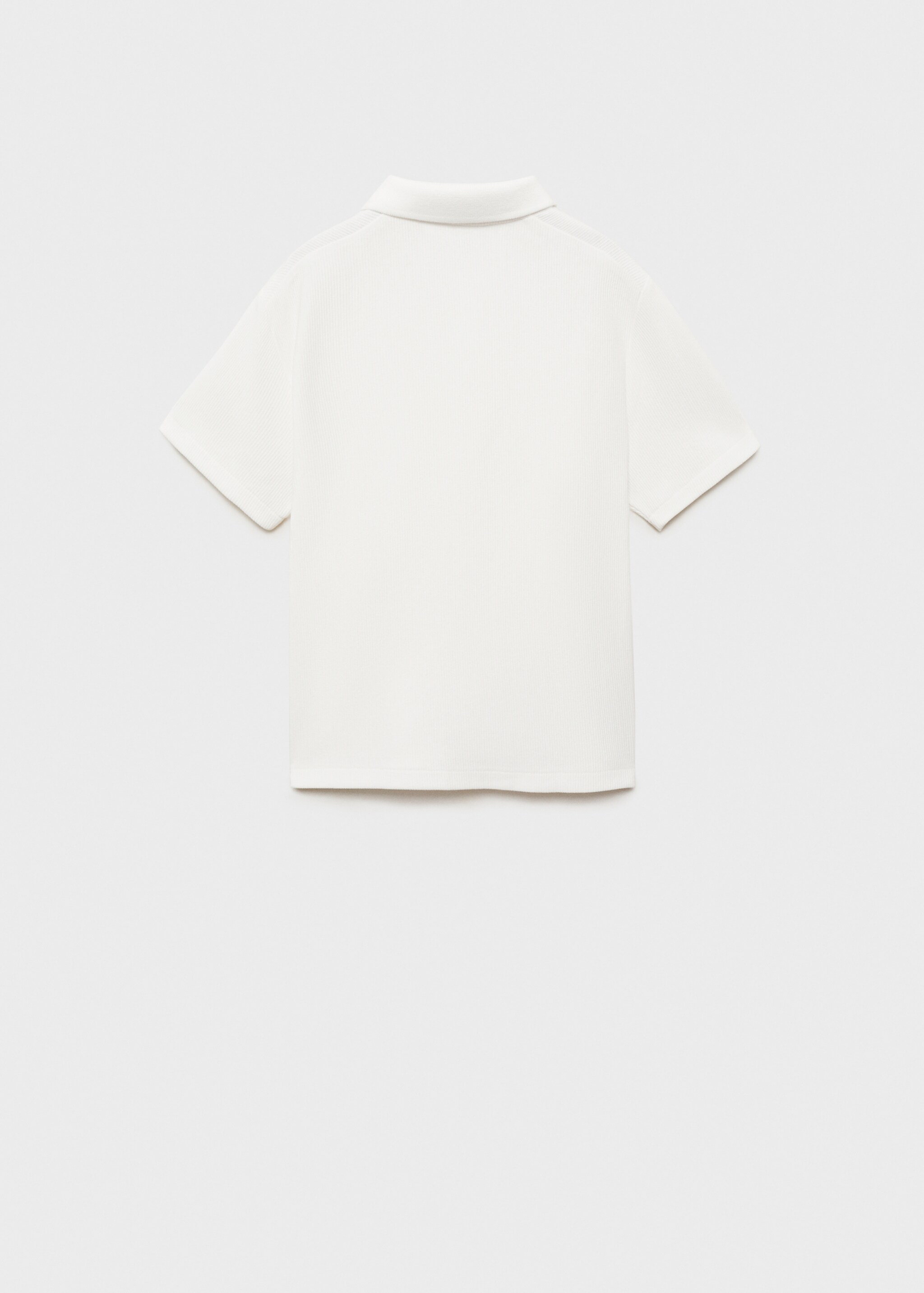 Geribd katoenen poloshirt - Achterkant van het artikel