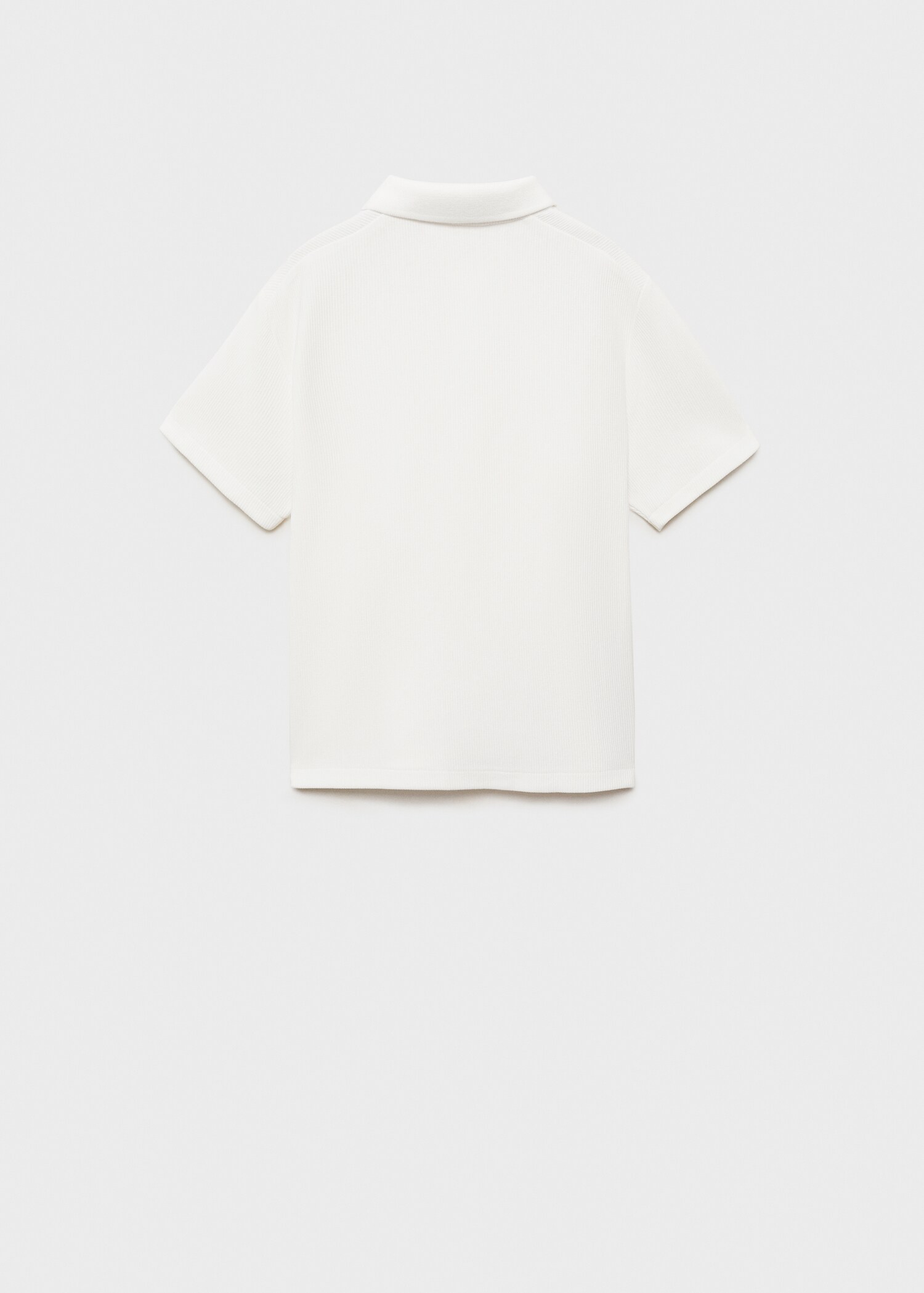 Polo algodón canalé - Reverso del artículo