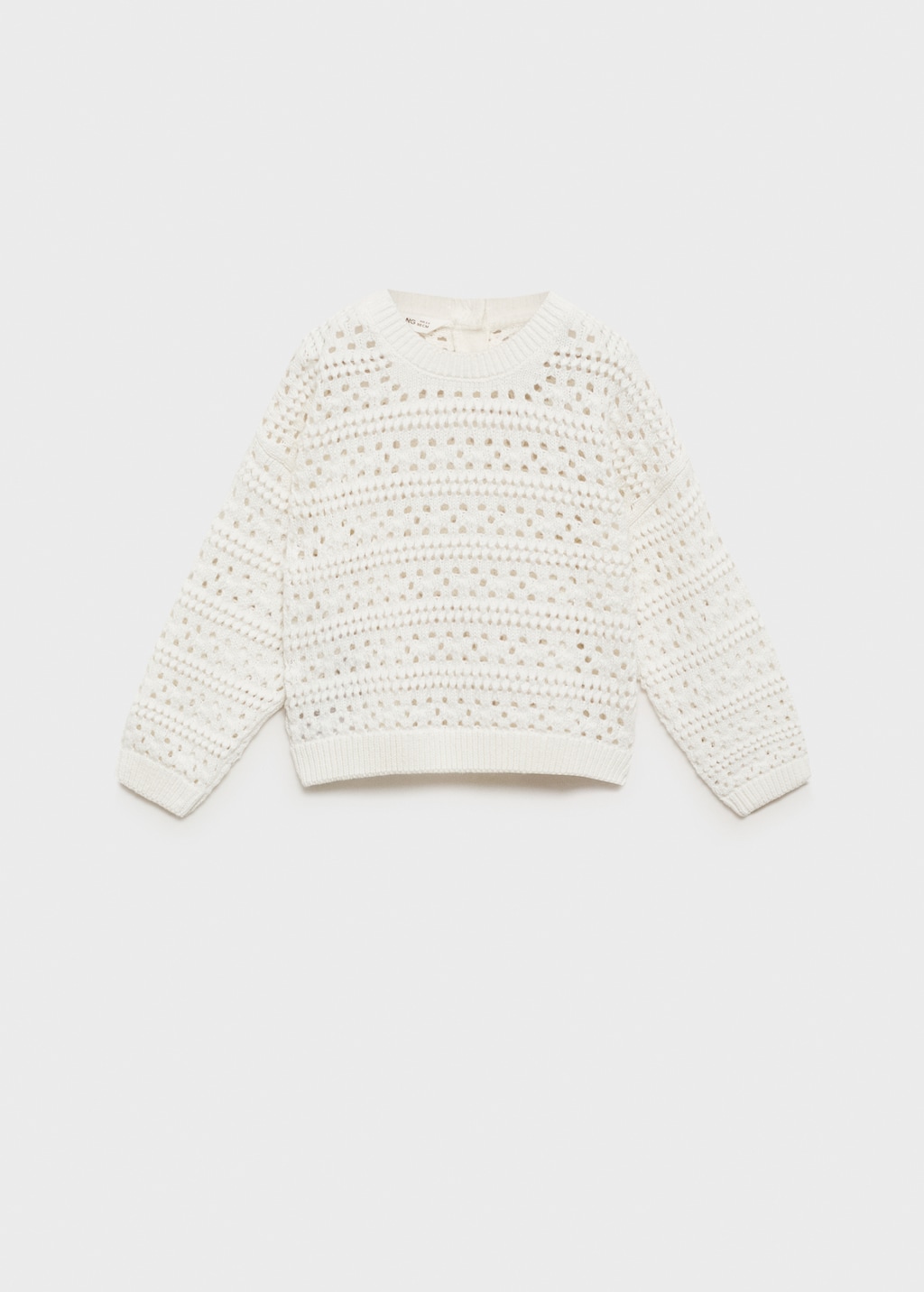 Openwork cotton sweater - Kids | MANGO Malta