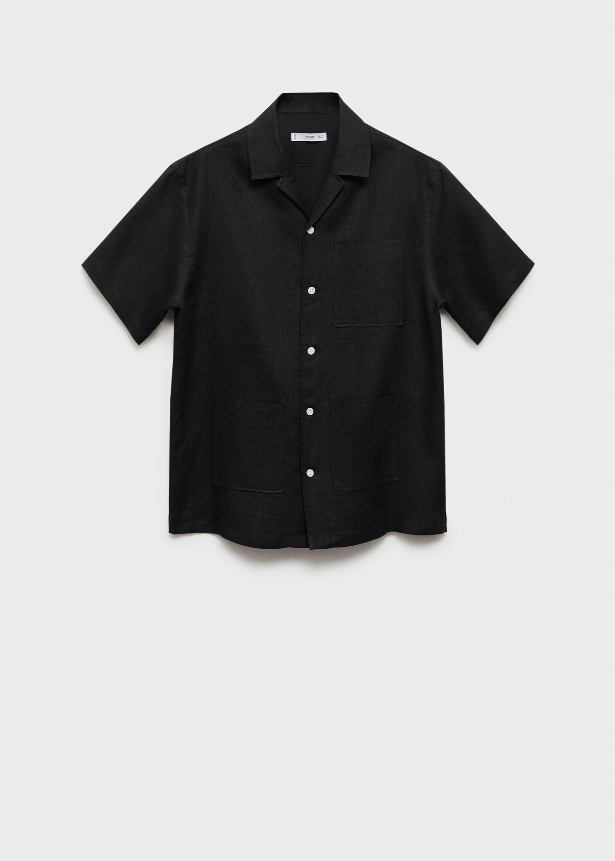 100% linen short sleeve shirt - Article without model