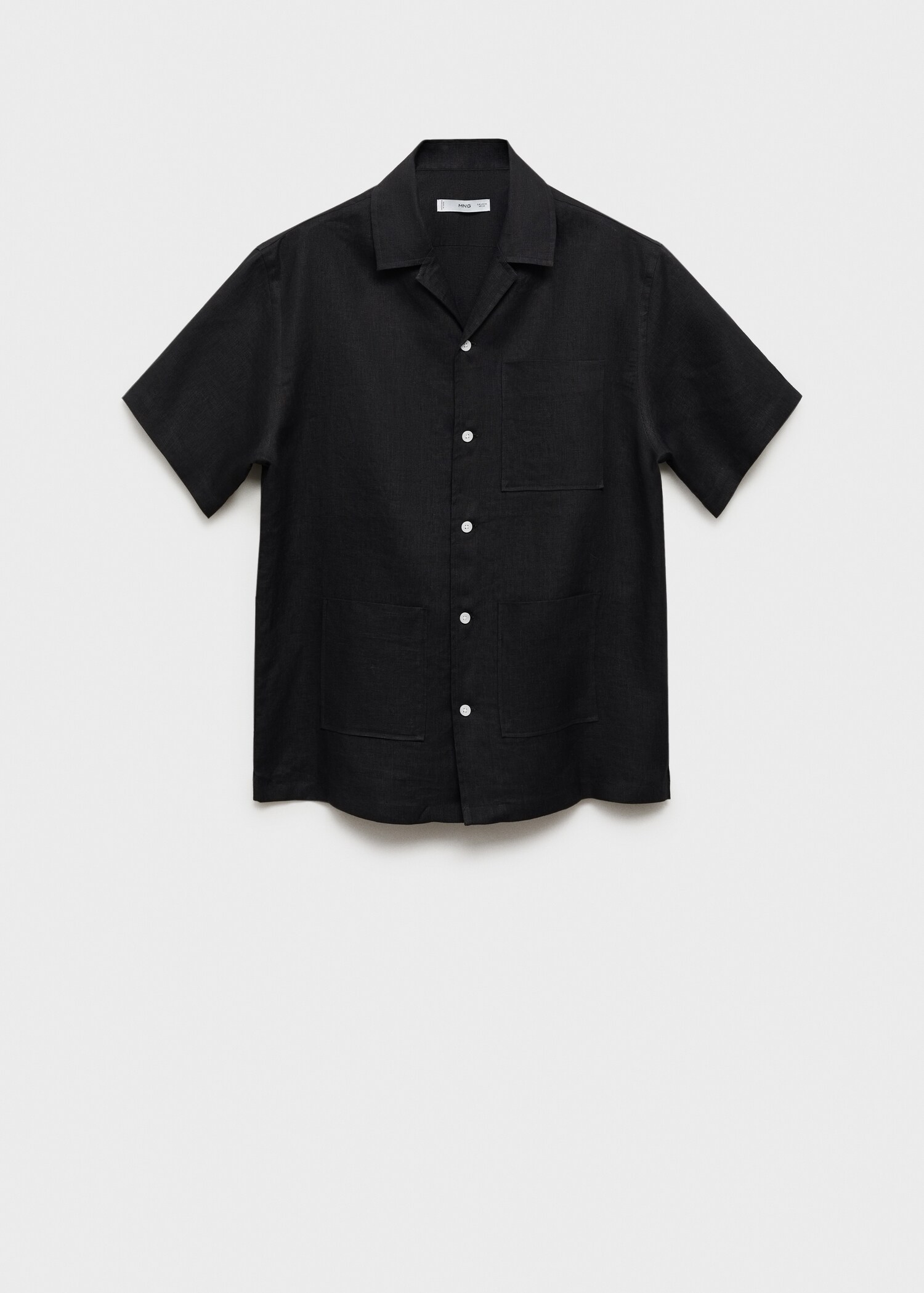100% linen short sleeve shirt - Article without model