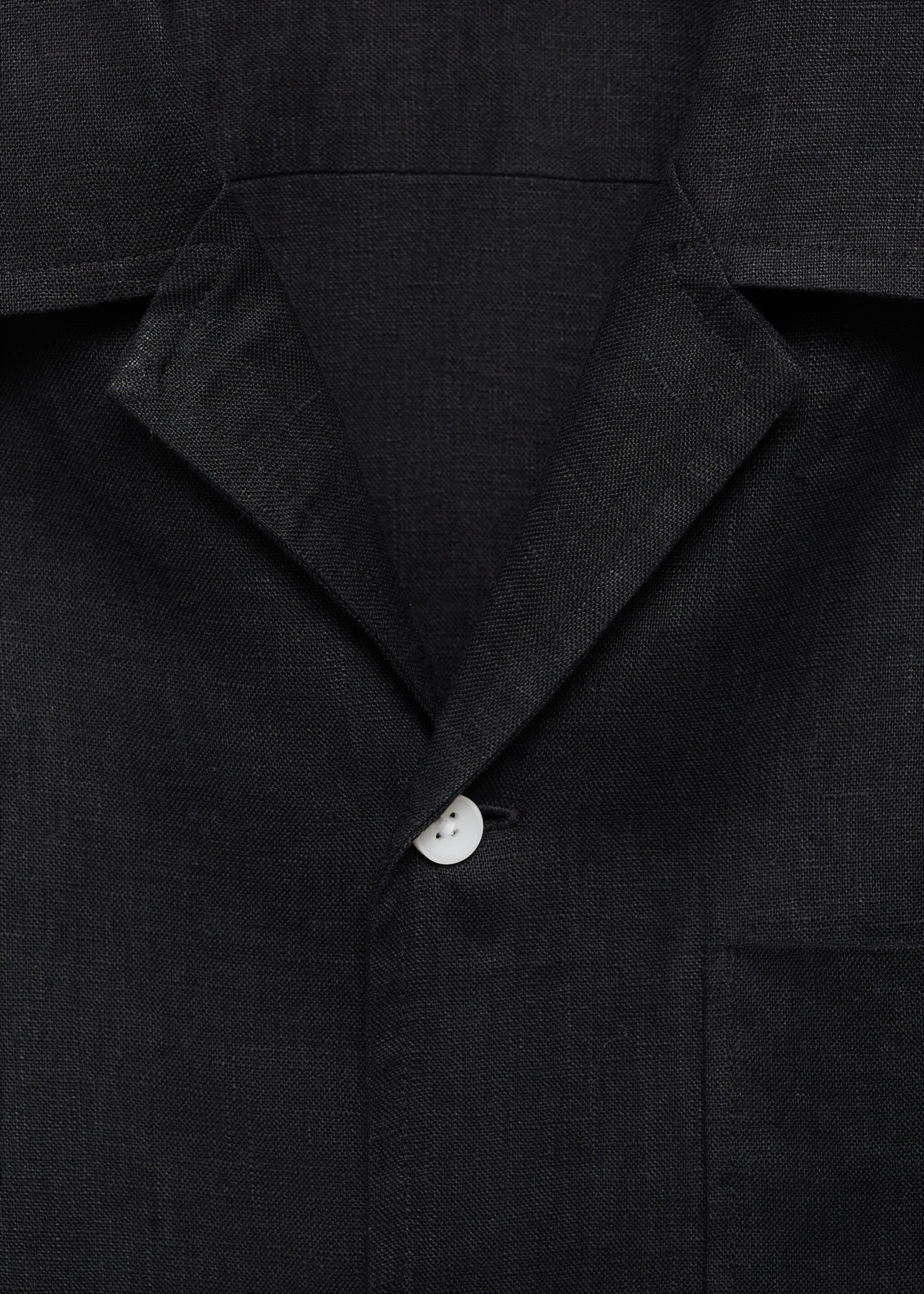 100% linen short sleeve shirt - Details of the article 8