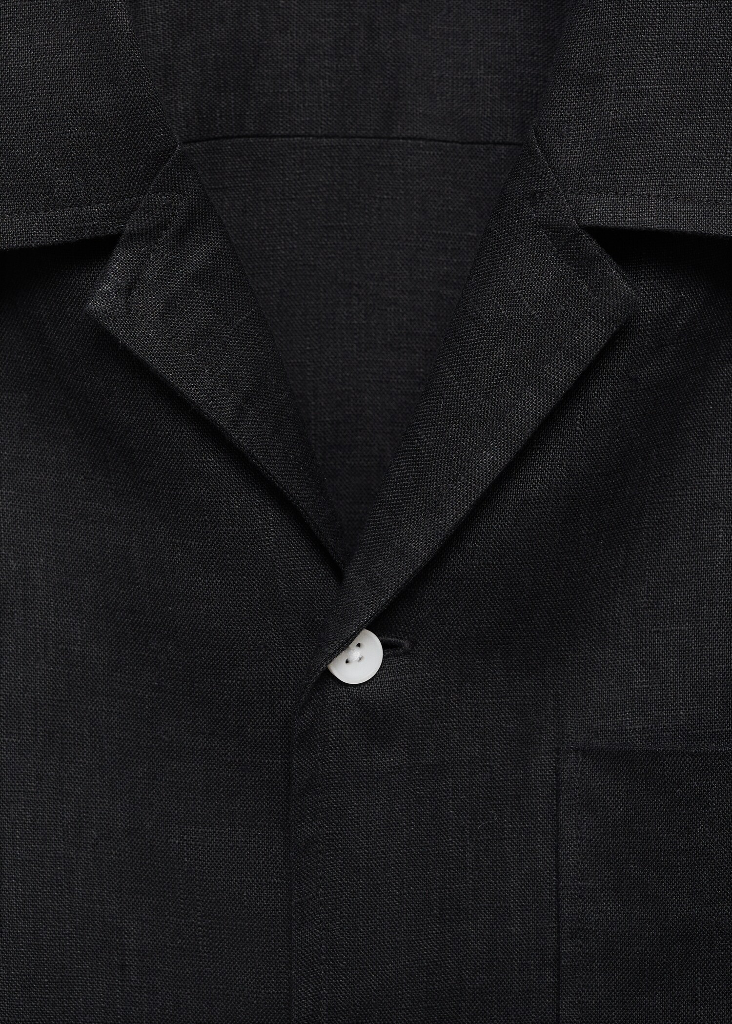 100% linen short sleeve shirt - Details of the article 8