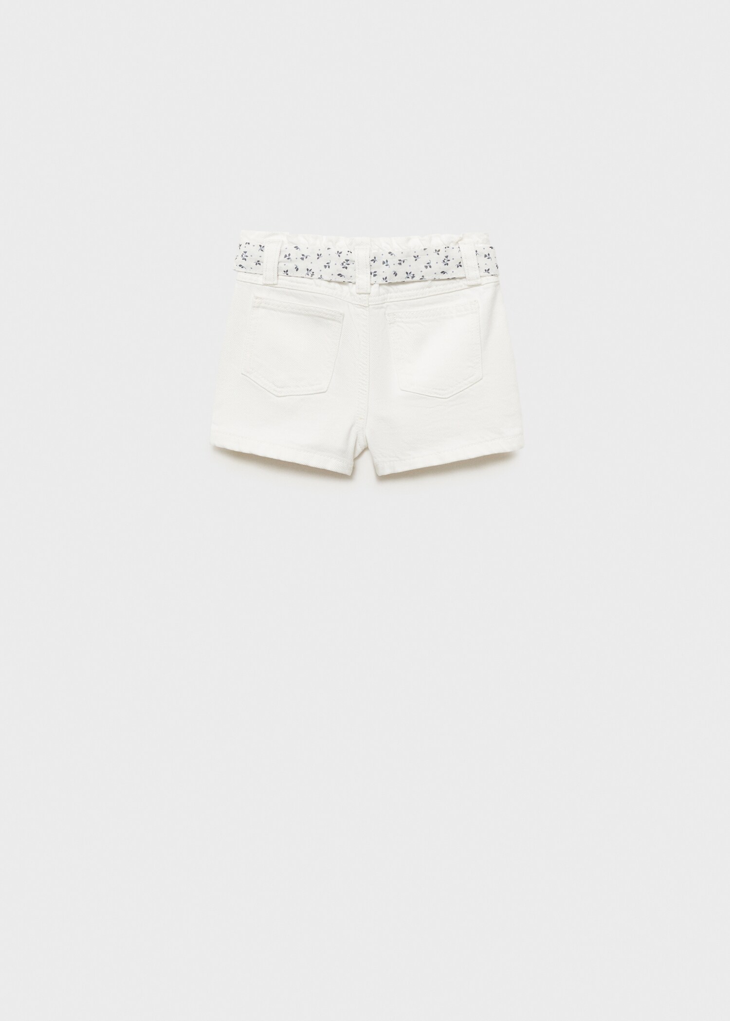 Short en jean ceinture - Verso de l’article