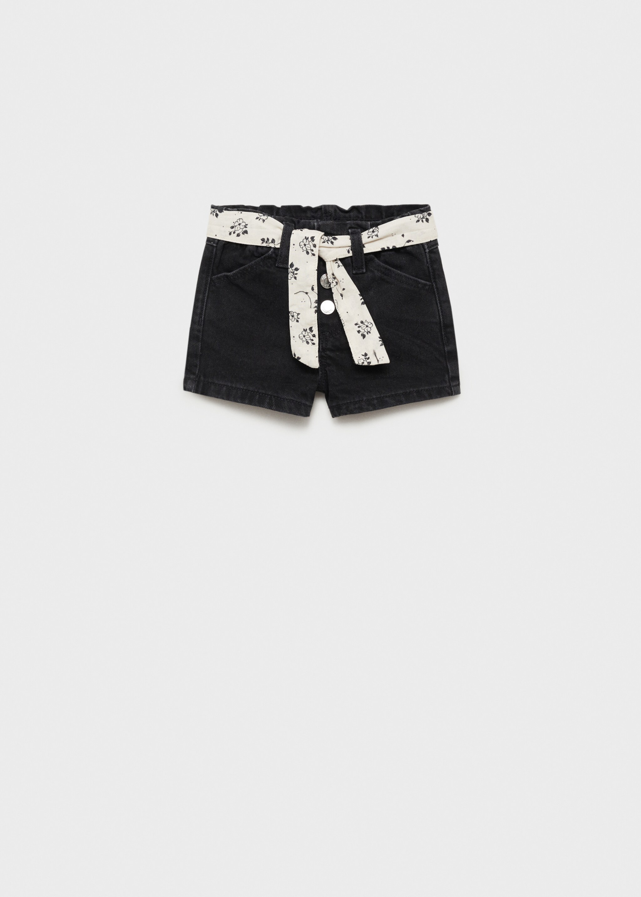 Denim shorts with belt - Article without model