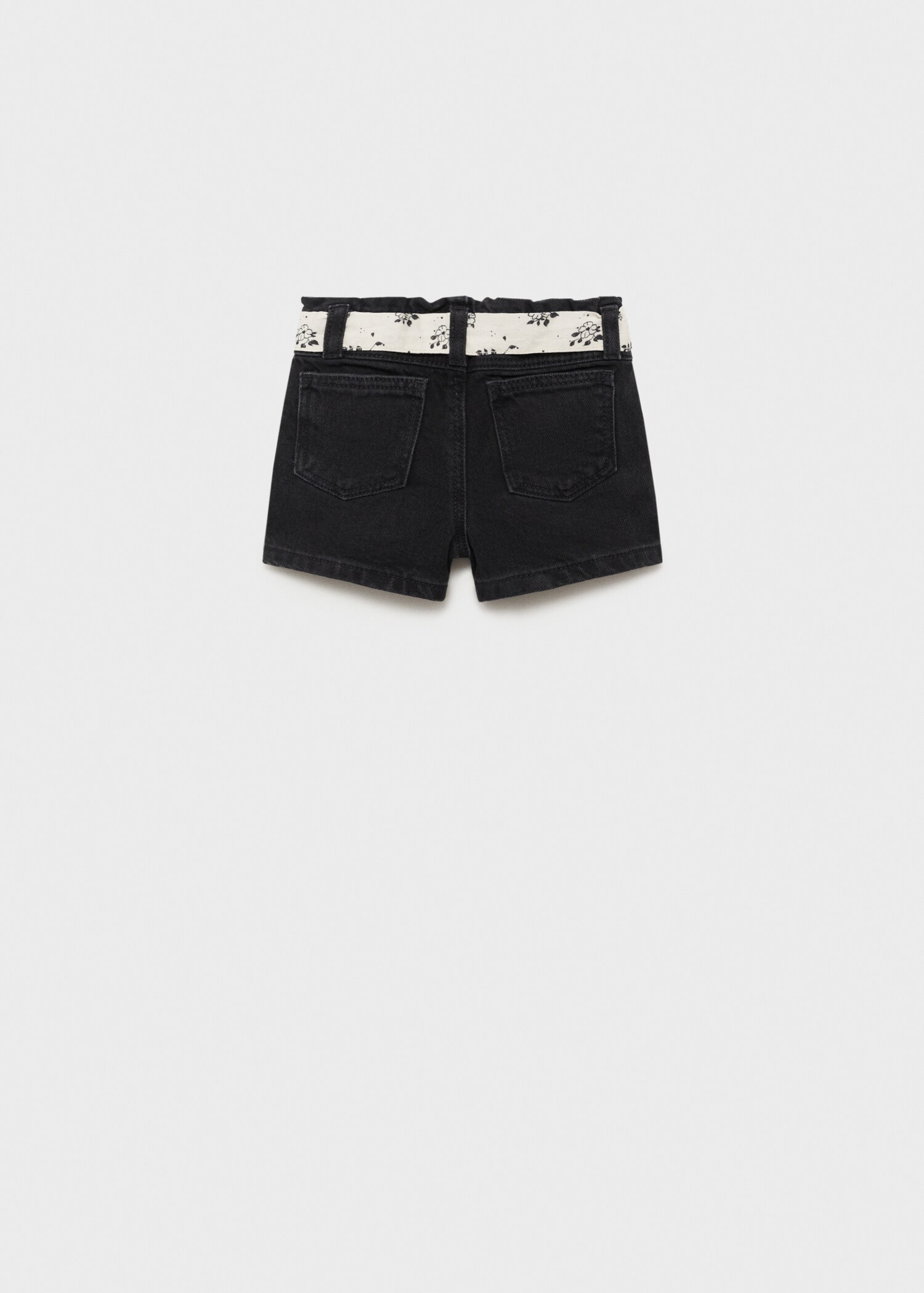 Short en jean ceinture - Verso de l’article