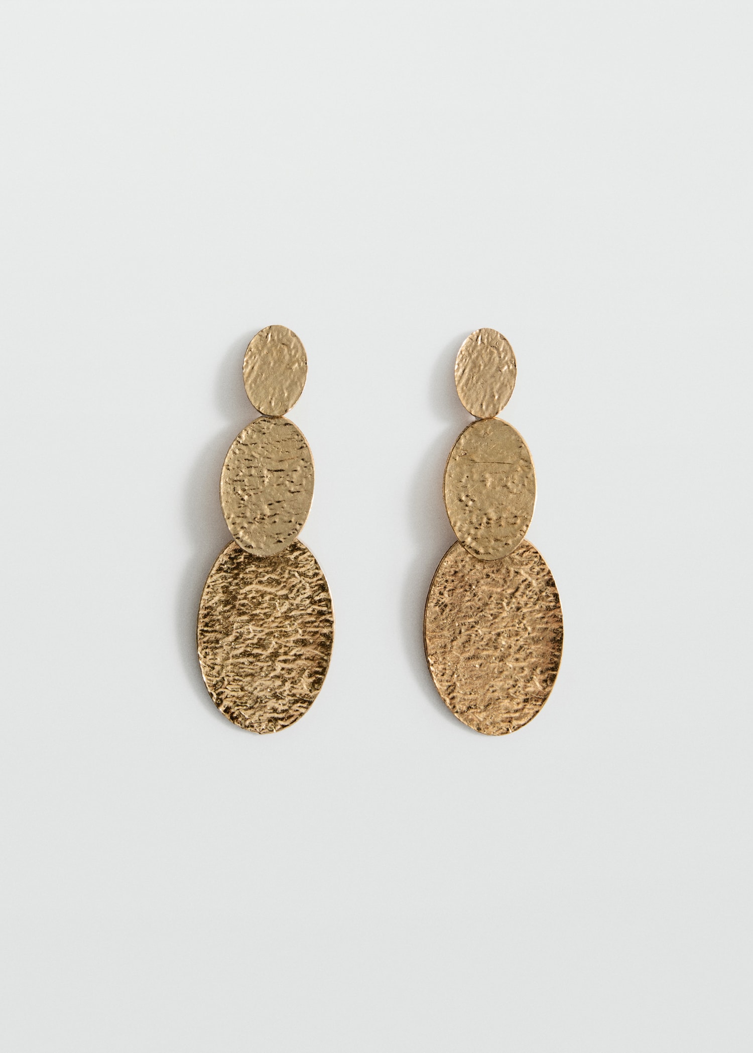 Boucles d'oreilles pendantes texturées - Article sans modèle
