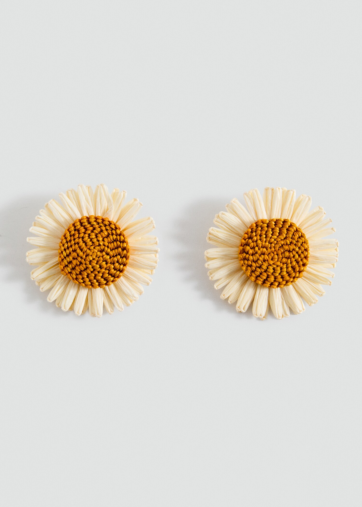 Pendientes flores rafia - Artículo sin modelo